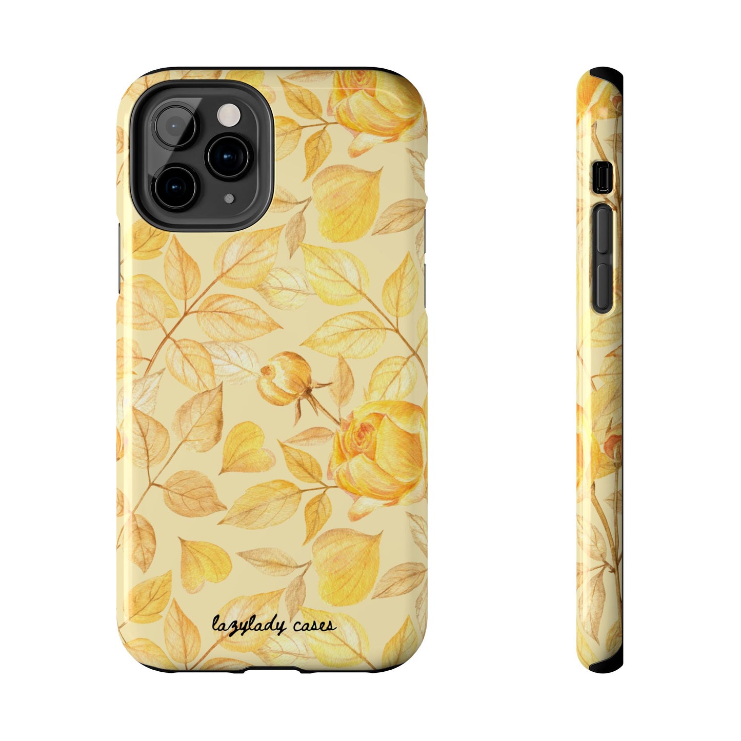 Yellow Dusk Tough Phone Case – Durable Protection with Yellow Roses Design