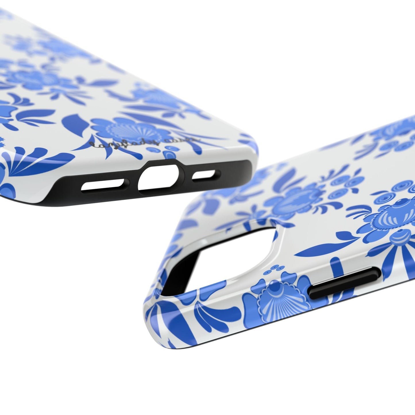 Floral Tough Phone Case - Stylish Protection for Everyday Use