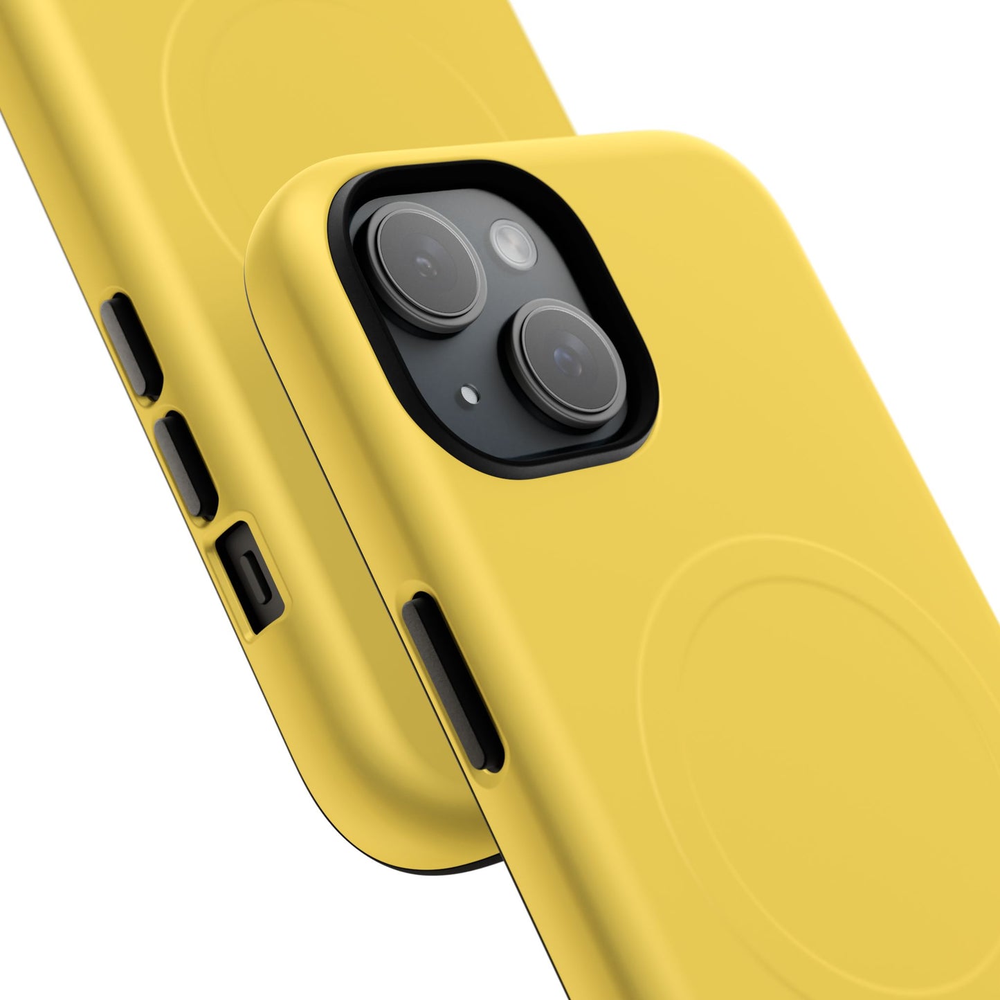 Vibrant Yellow Tough Magnetic Phone Case - Durable Protection & Stylish Design