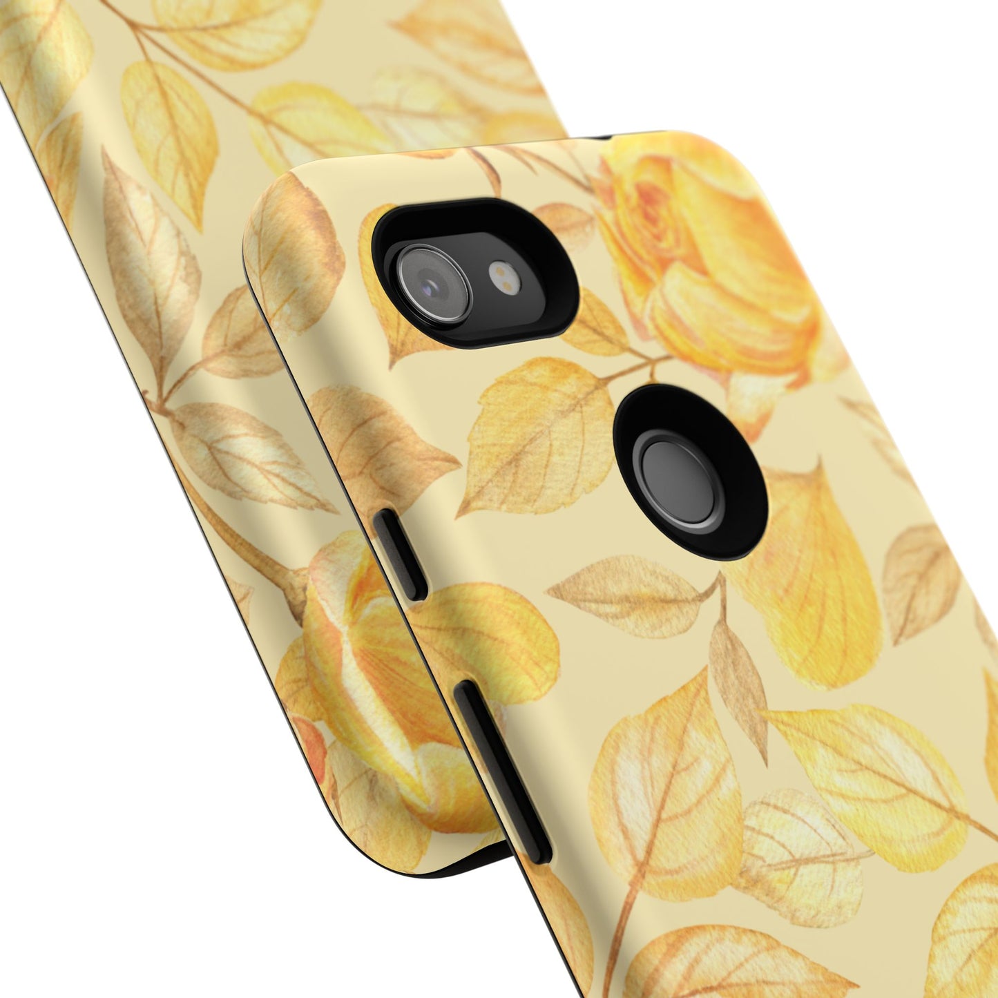 Yellow Dusk Tough Phone Case - Yellow Rose Design
