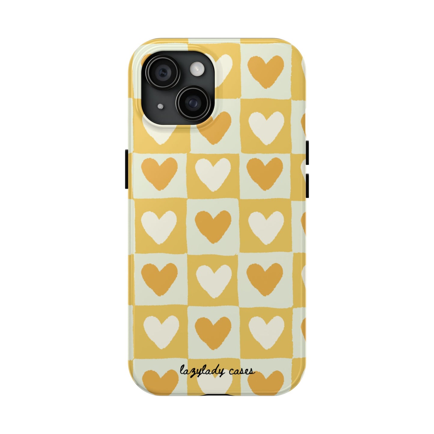 Heart Pattern Tough Phone Case - Cute & Durable for Everyday Use