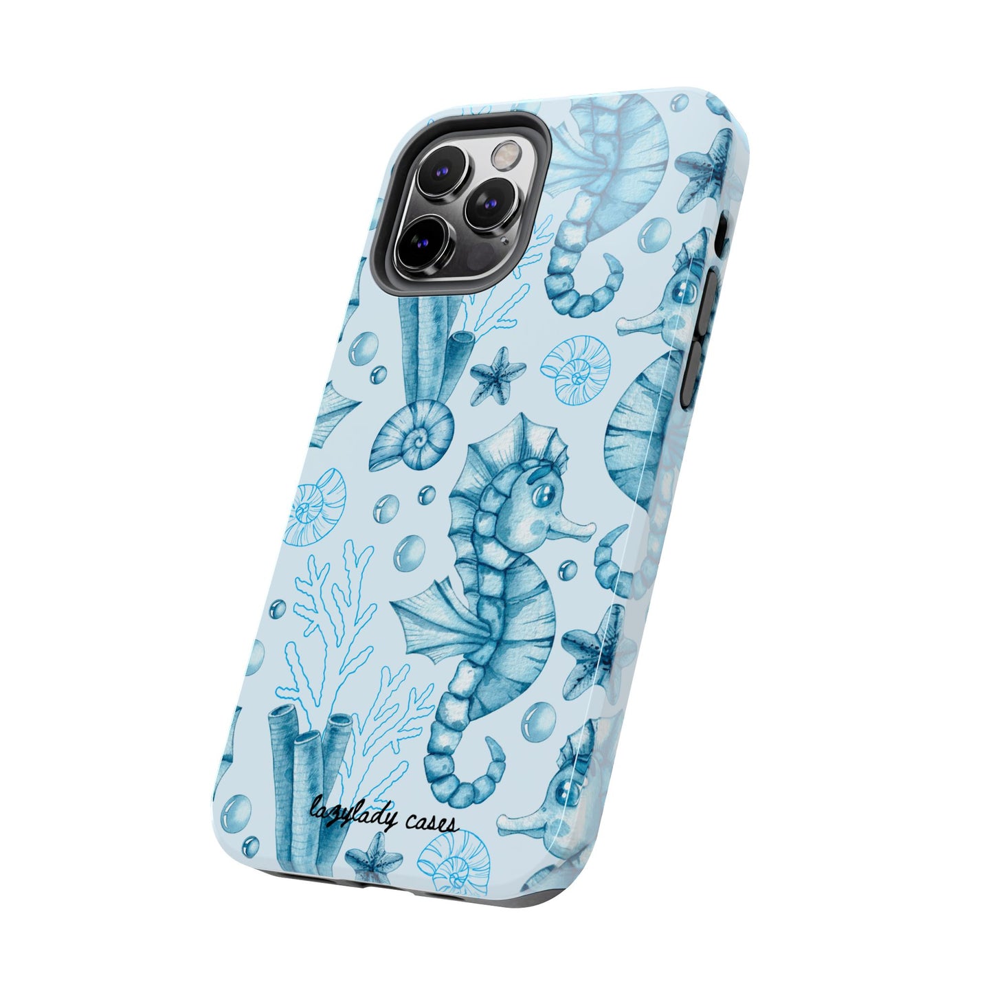 Coastal Seahorse Phone Case - Tough Protection with Beach Vibe