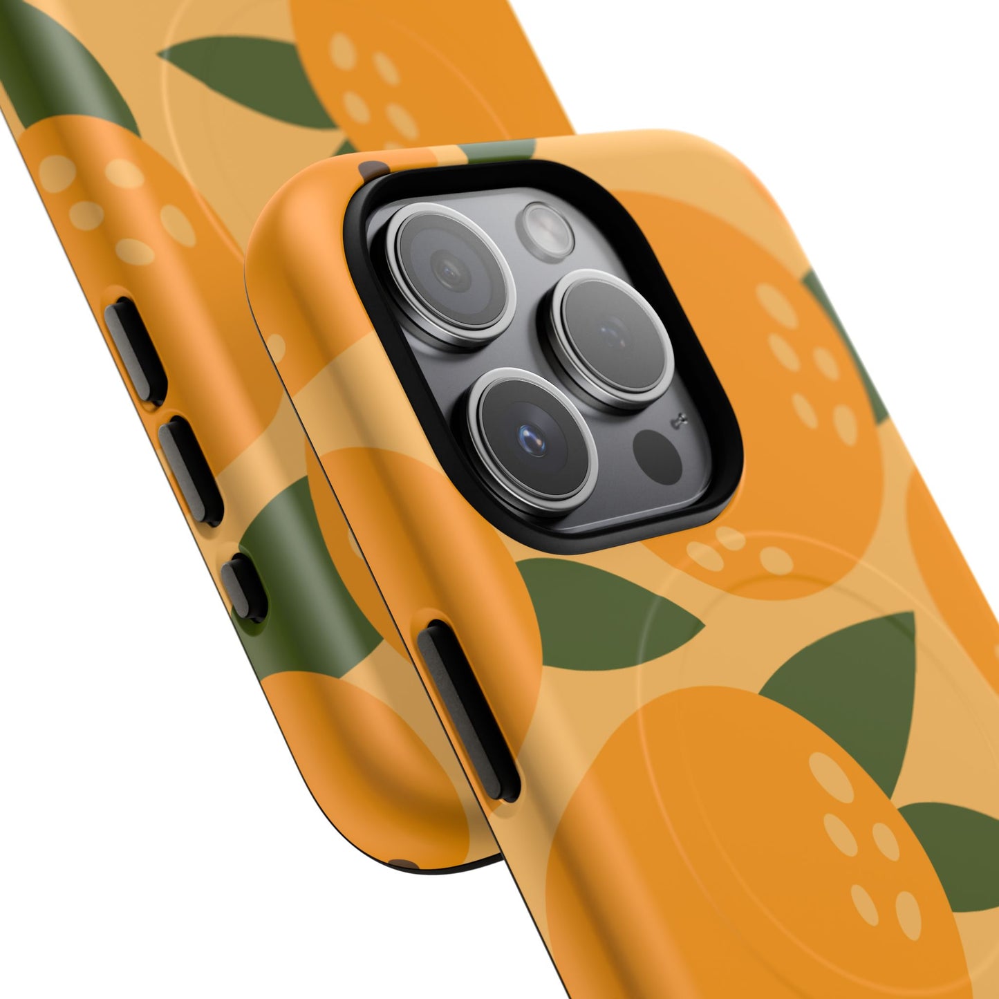 Citrus Orange Phone Case Magnetic Case for iPhone – Vibrant Orange Design