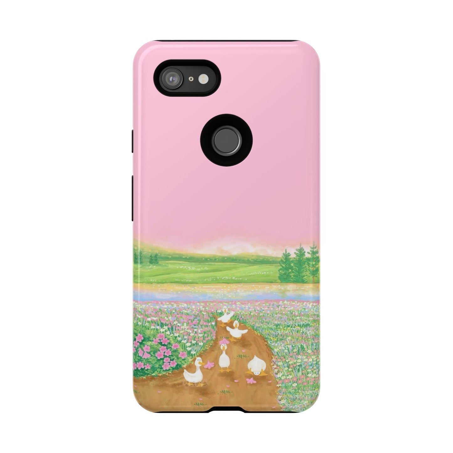 Pastel Floral Phone Case, Tough Cases for Nature Lovers, Cute Phone Accessories, Spring Gifts, Unique Mobile Covers