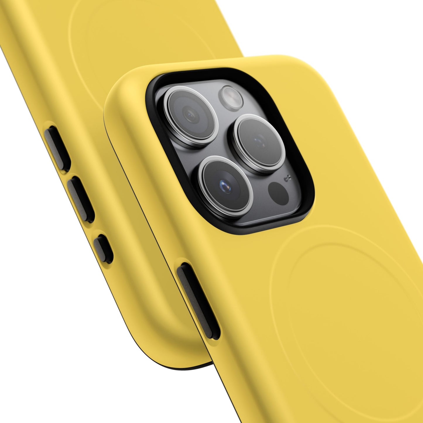 Vibrant Yellow Tough Magnetic Phone Case - Durable Protection & Stylish Design