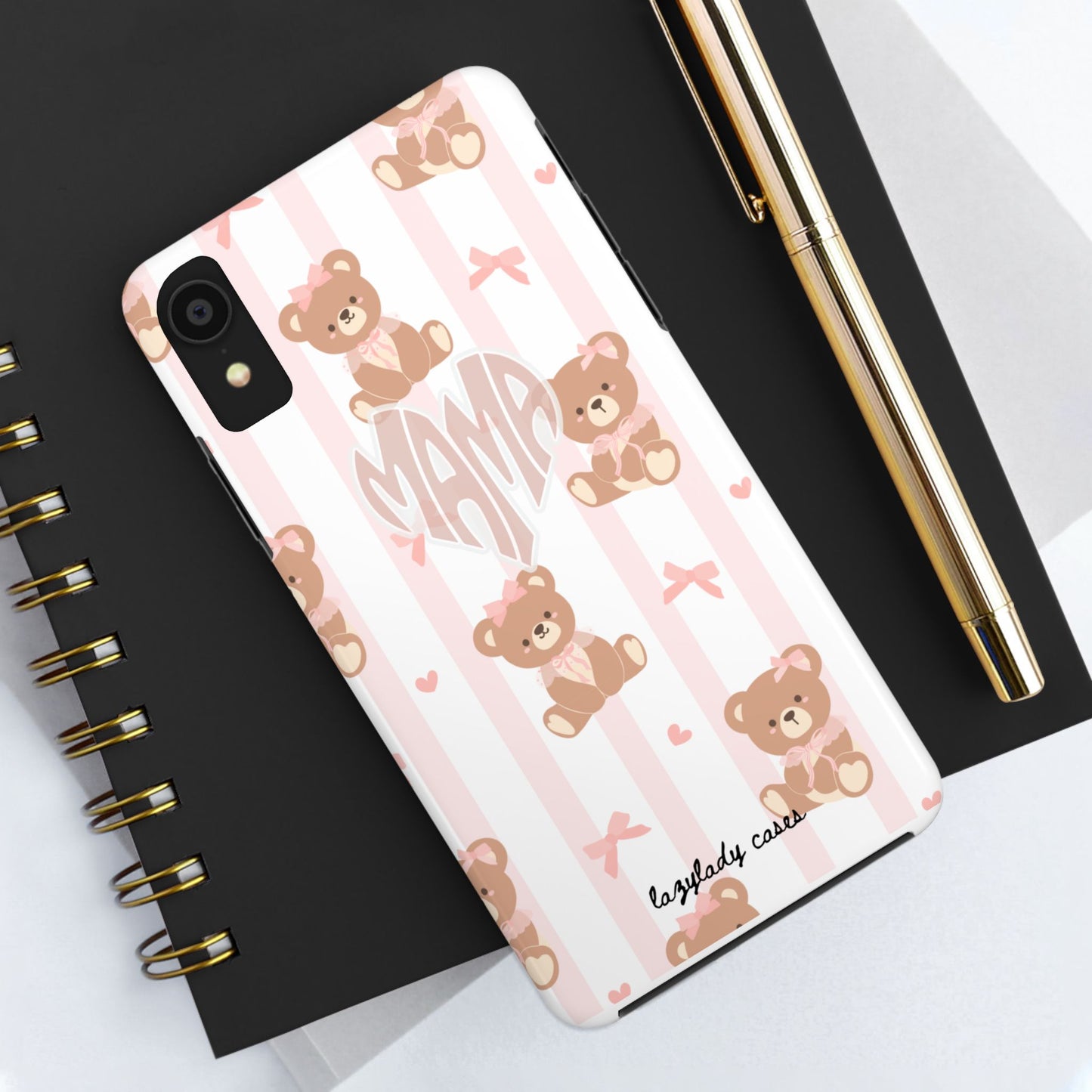 Cute Bear Mama Phone Case - Stylish Tough Case for Moms