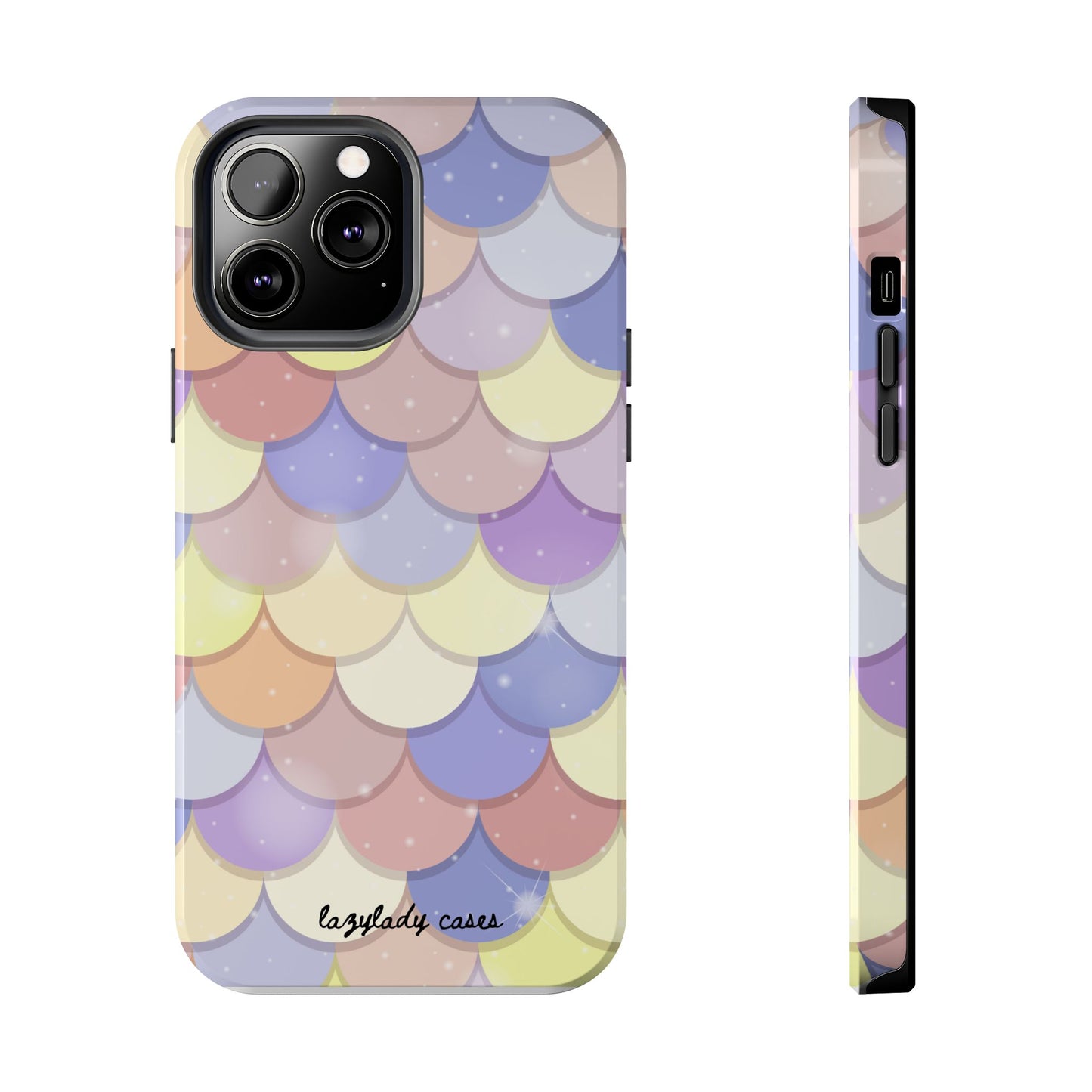 Mermaid Scale Tough Phone Case - Durable Protection with Colorful Design