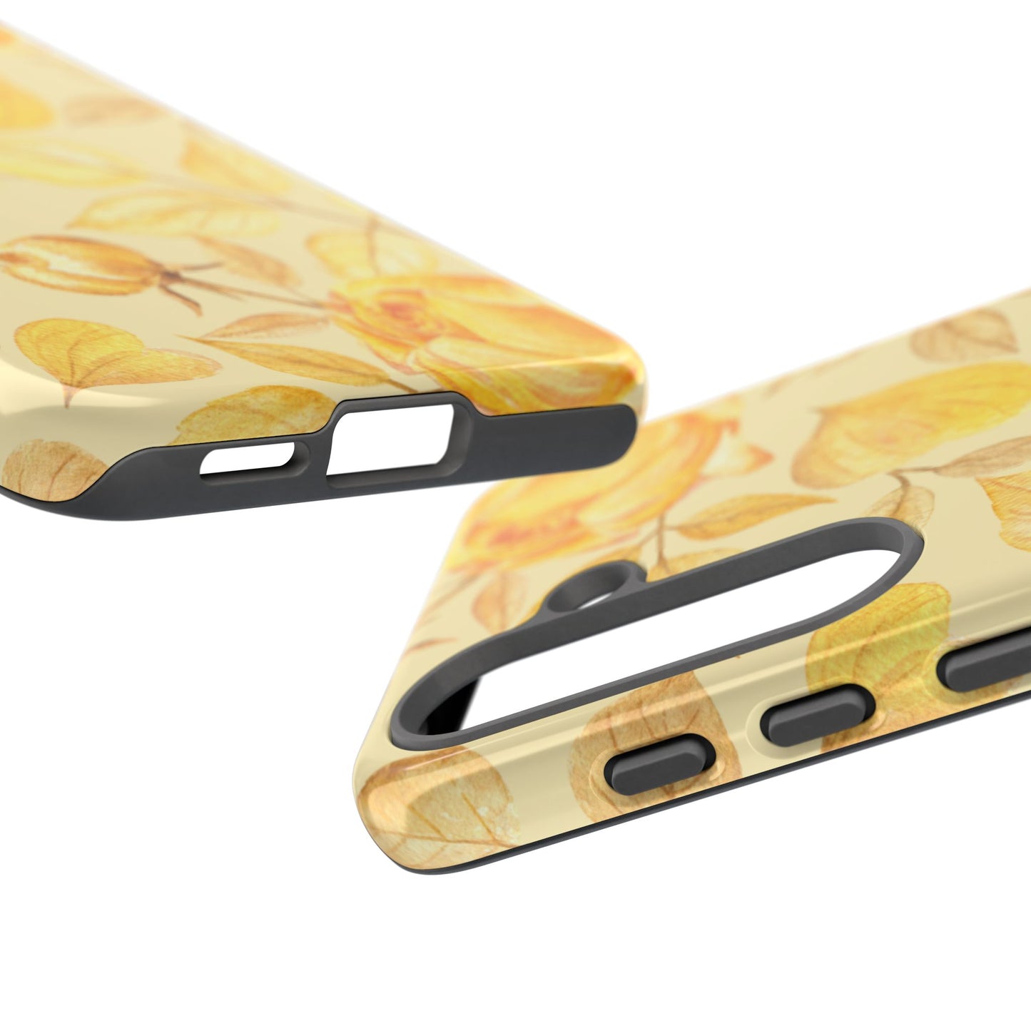 Yellow Dusk Tough Phone Case - Yellow Rose Design