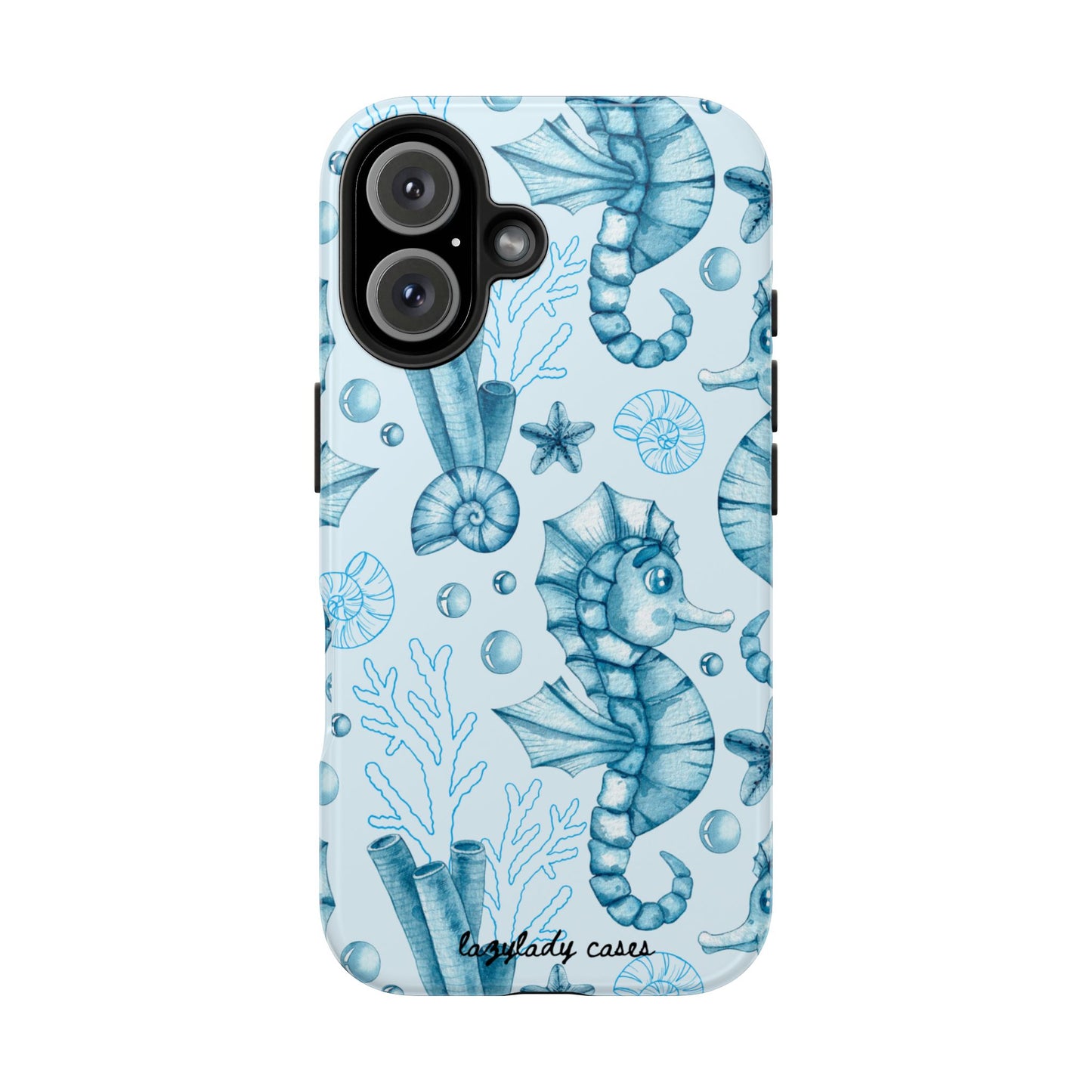 Coastal Seahorse Phone Case - Tough Protection with Beach Vibe