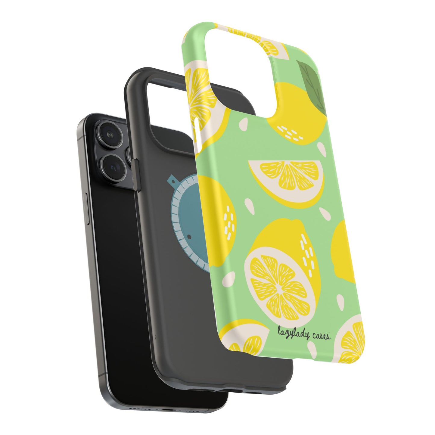 Lemonade Vibe Magnetic Phone Case - Bright Citrus Design for Summer Fun