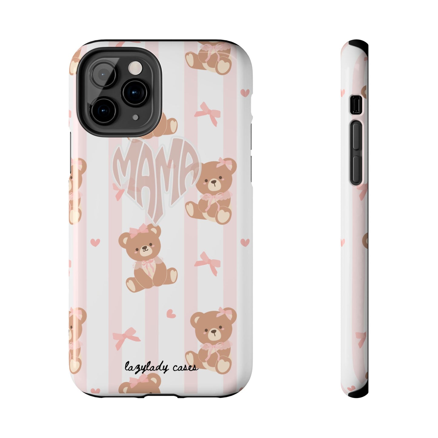 Cute Bear Mama Phone Case - Stylish Tough Case for Moms