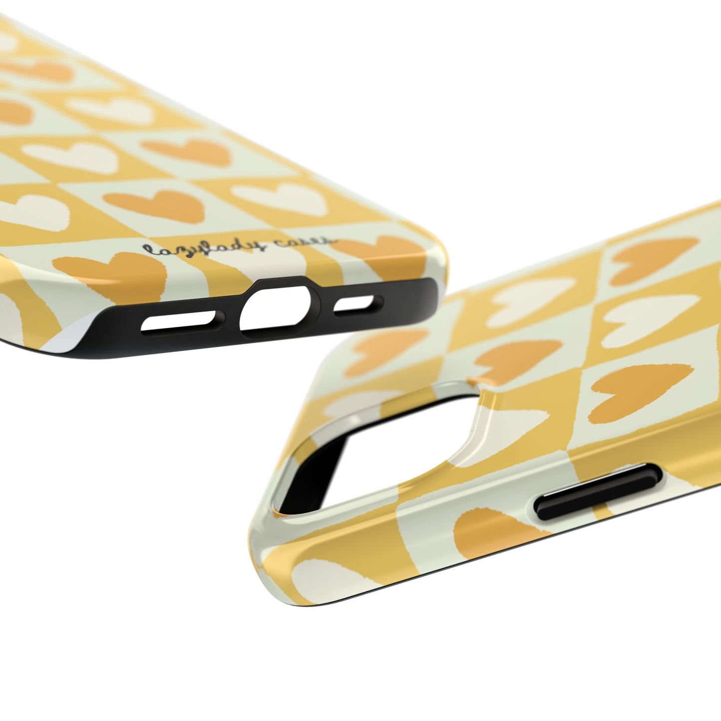 Heart Pattern Tough Phone Case - Cute & Durable for Everyday Use