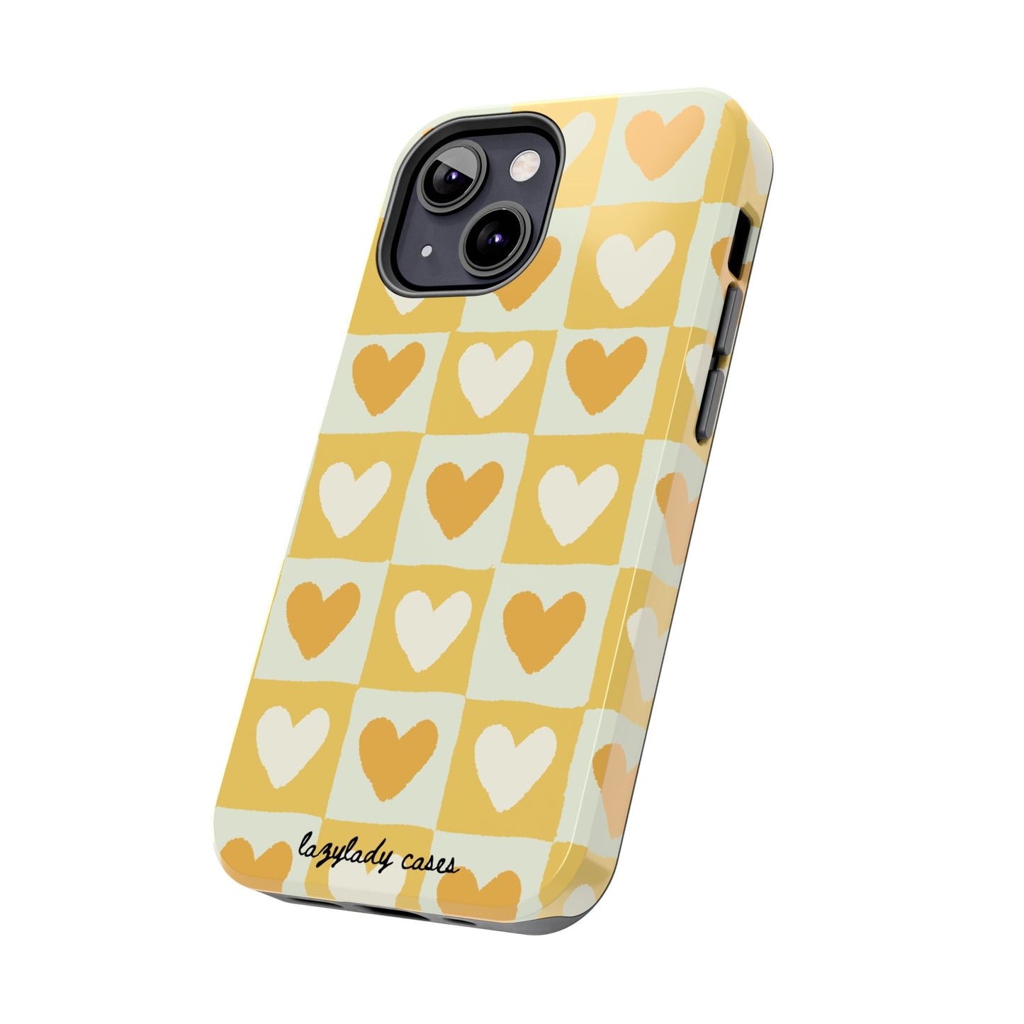 Heart Pattern Tough Phone Case - Cute & Durable for Everyday Use