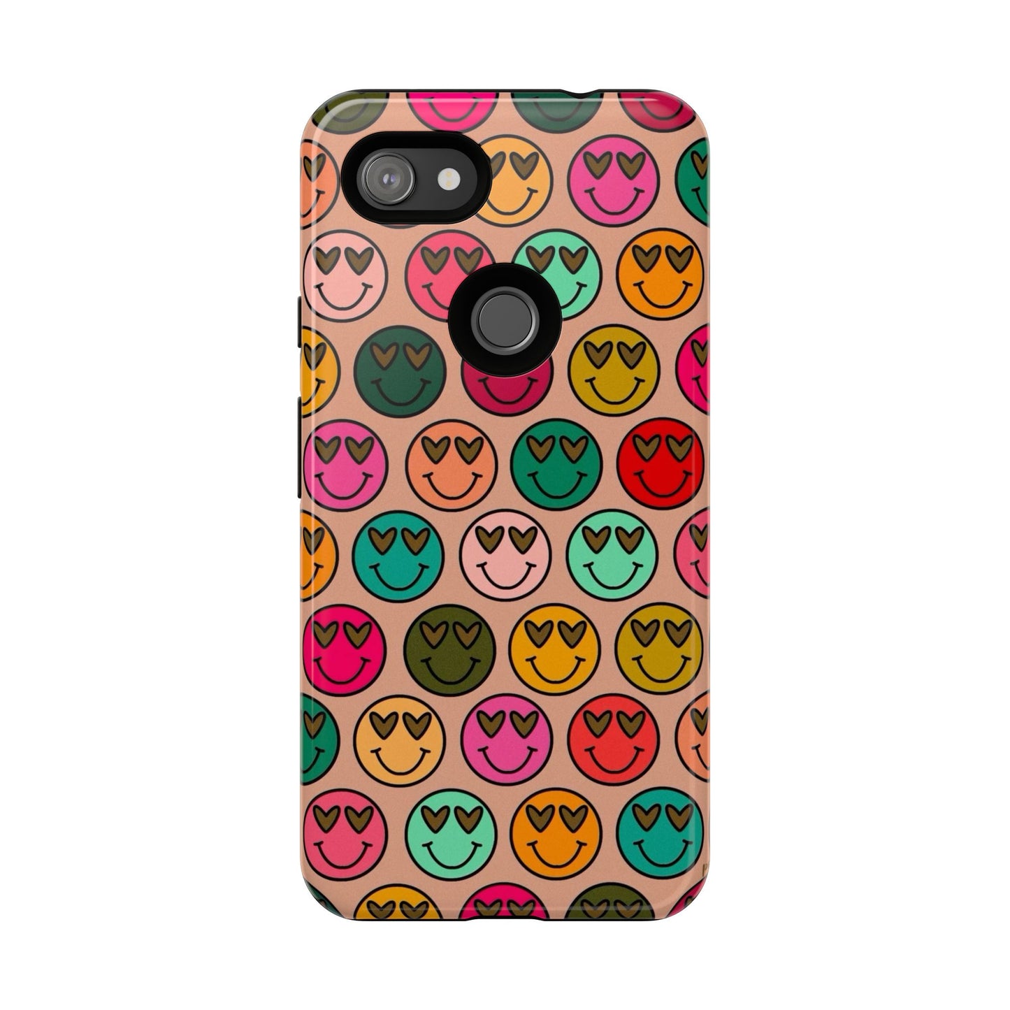 Colorful Smiley Phone Case | Tough Cases, Cute Phone Cover, Happy Vibes, Gift for Friends, Fun Phone Accessory