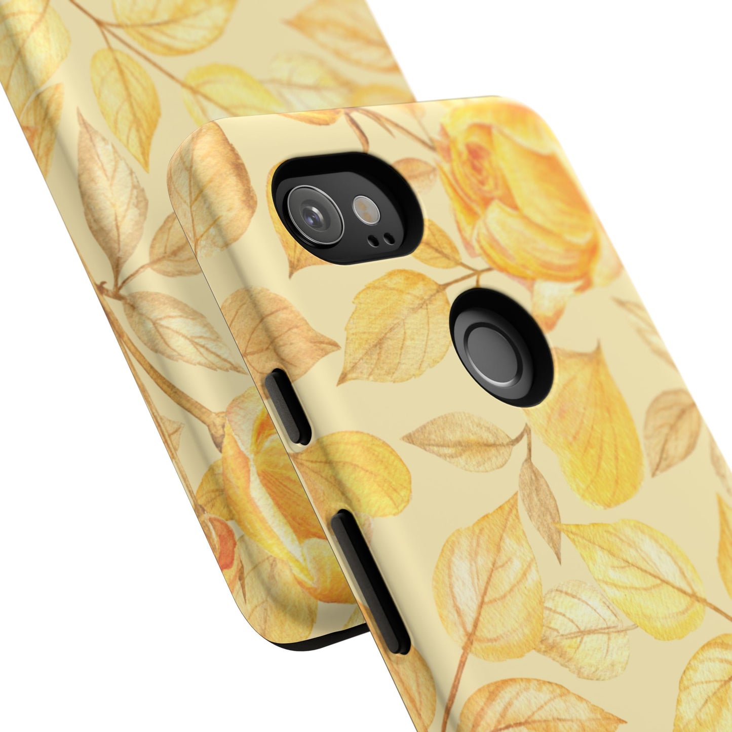 Yellow Dusk Tough Phone Case - Yellow Rose Design