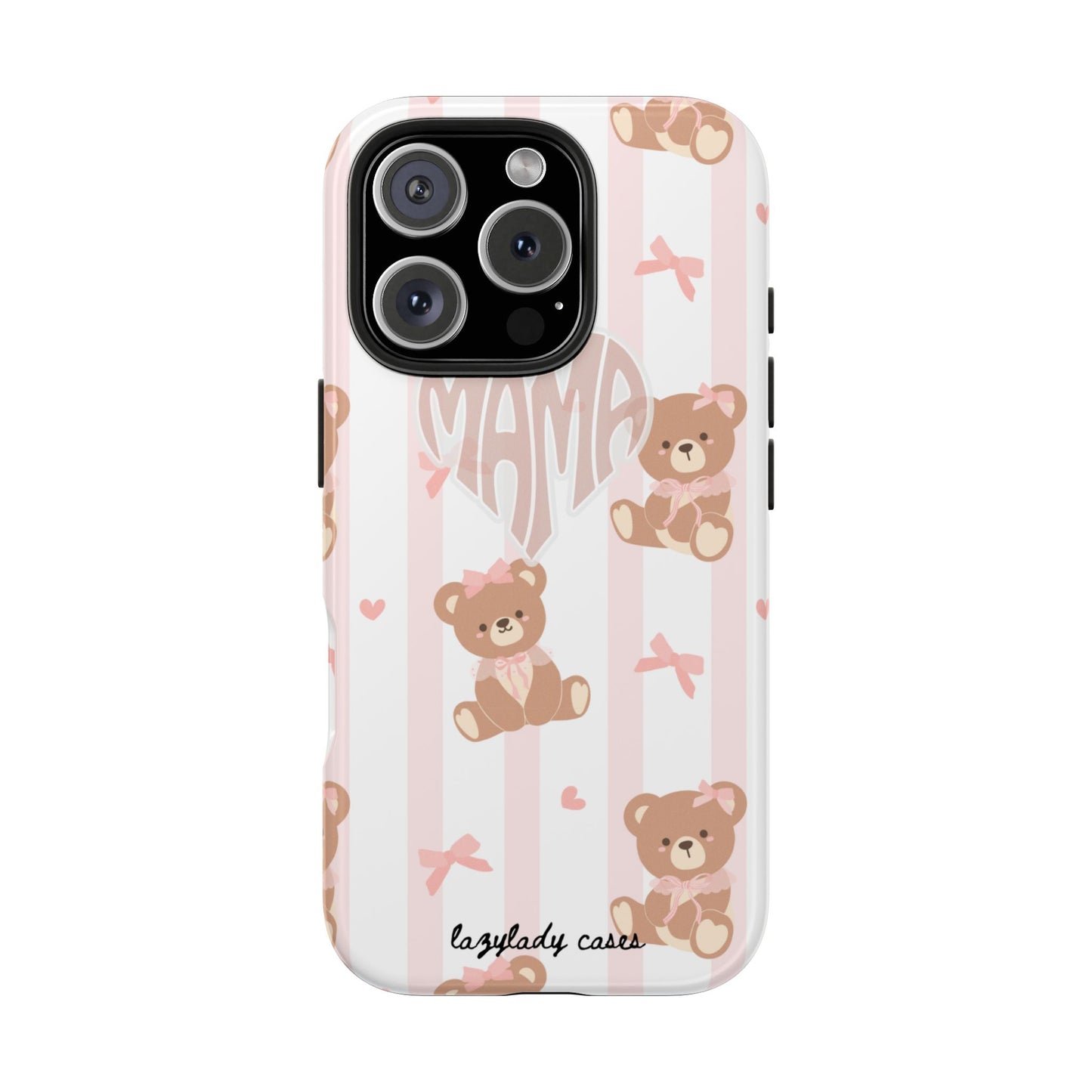 Cute Bear Mama Phone Case - Stylish Tough Case for Moms