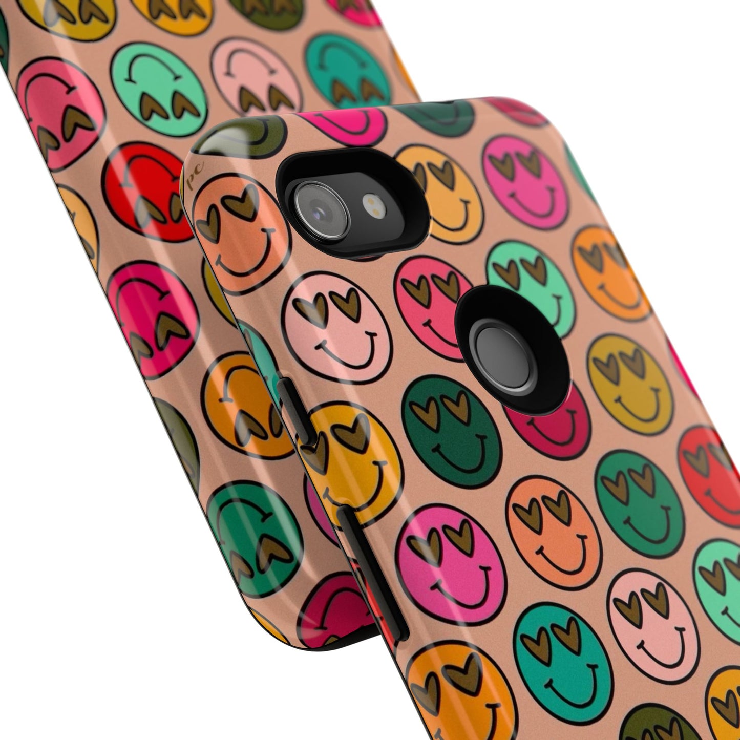 Colorful Smiley Phone Case | Tough Cases, Cute Phone Cover, Happy Vibes, Gift for Friends, Fun Phone Accessory
