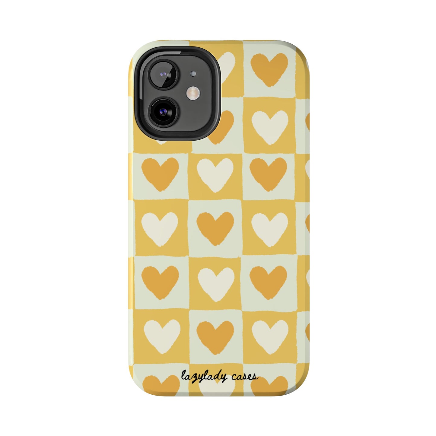 Heart Pattern Tough Phone Case - Cute & Durable for Everyday Use
