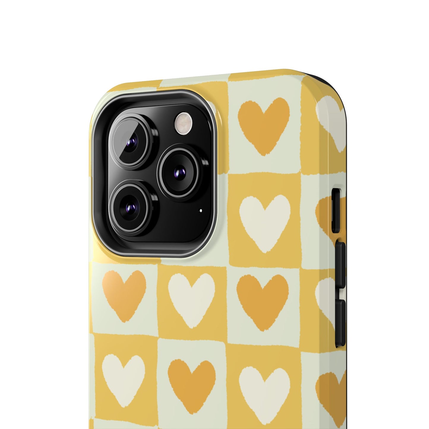 Heart Pattern Tough Phone Case - Cute & Durable for Everyday Use