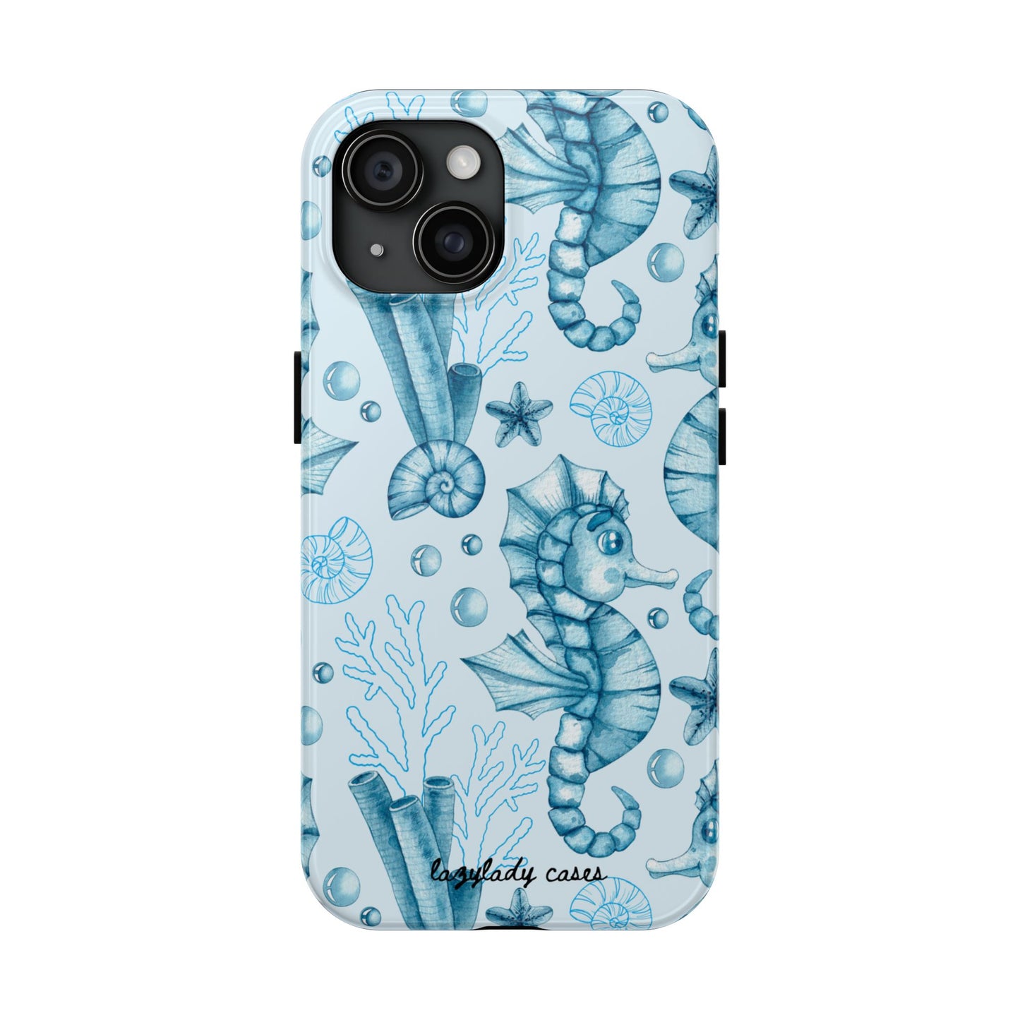 Coastal Seahorse Phone Case - Tough Protection with Beach Vibe
