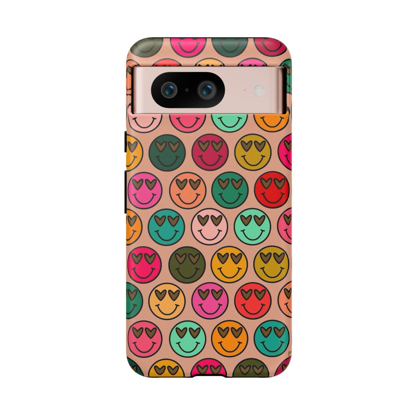 Colorful Smiley Phone Case | Tough Cases, Cute Phone Cover, Happy Vibes, Gift for Friends, Fun Phone Accessory