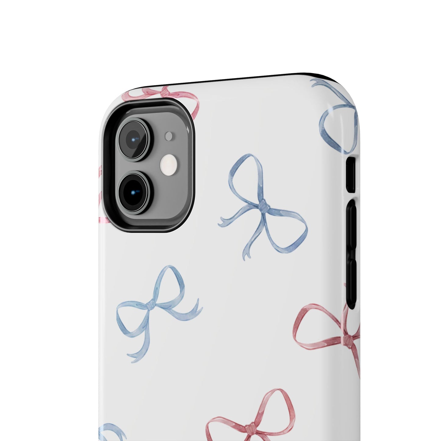 Chic Bow Pattern Tough Phone Case | Stylish Protection for Your Device