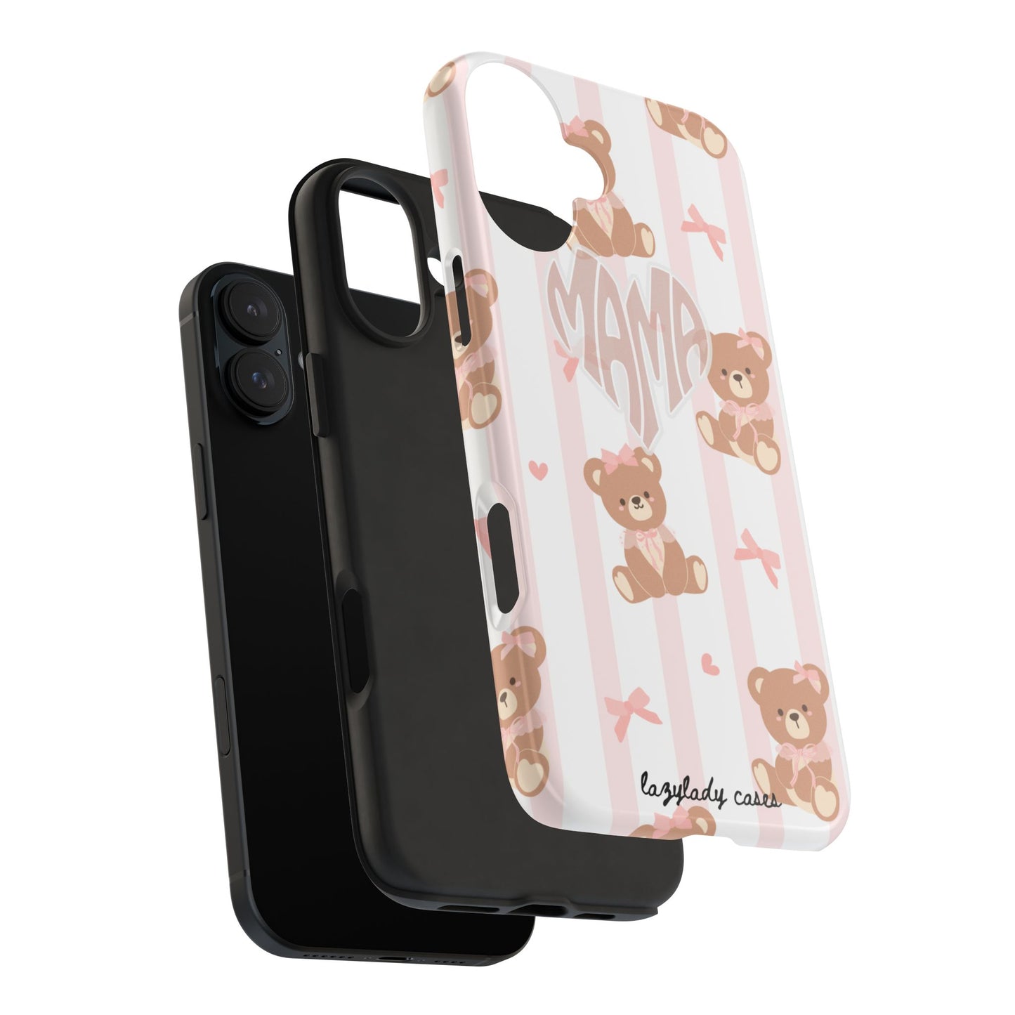 Cute Bear Mama Phone Case - Stylish Tough Case for Moms