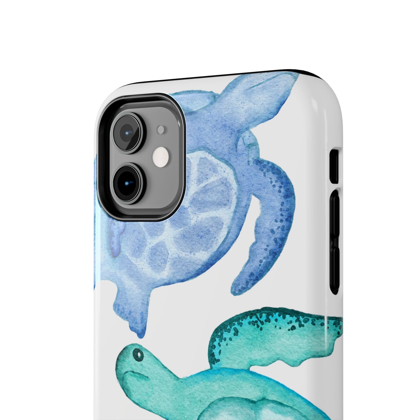 Ocean-Inspired Tough Phone Cases with Colorful Turtles