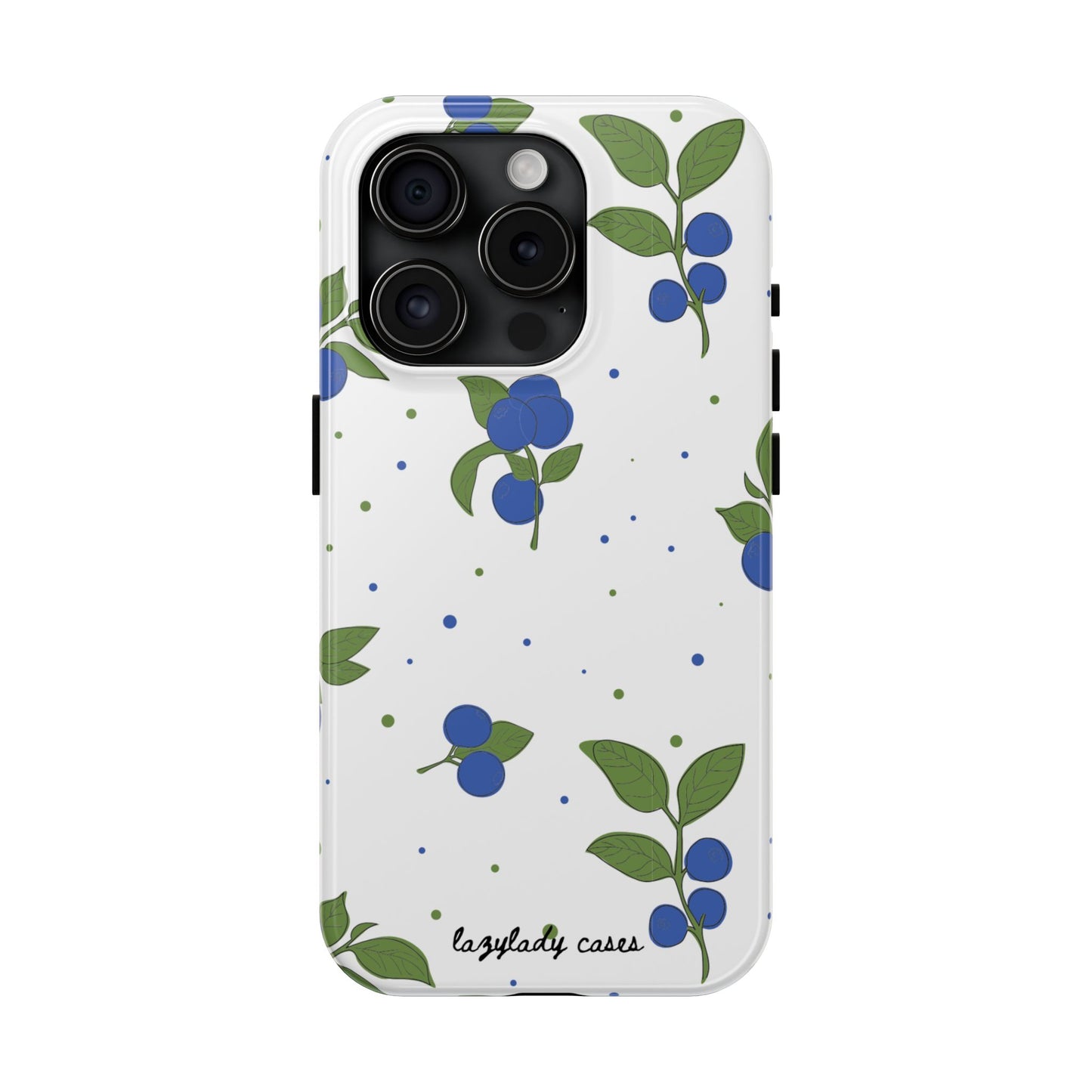 Blueberry Tough Phone Case - Durable Berry Design for Everyday Protection