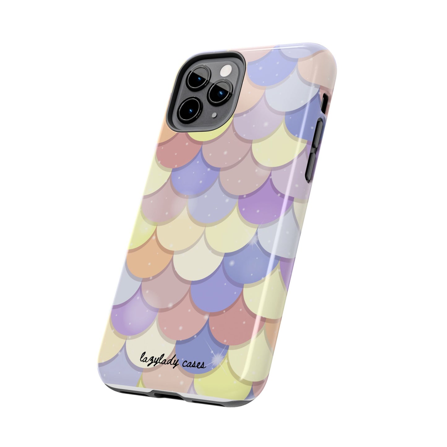 Mermaid Scale Tough Phone Case - Durable Protection with Colorful Design