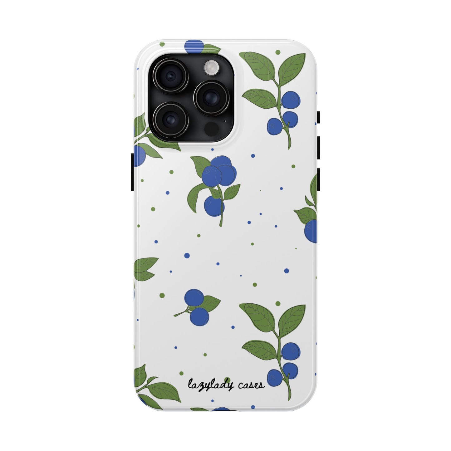 Blueberry Tough Phone Case - Durable Berry Design for Everyday Protection