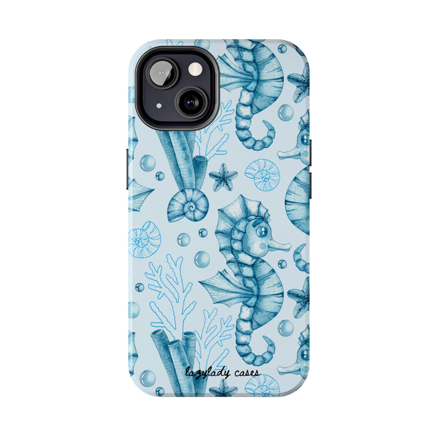 Coastal Seahorse Phone Case - Tough Protection with Beach Vibe