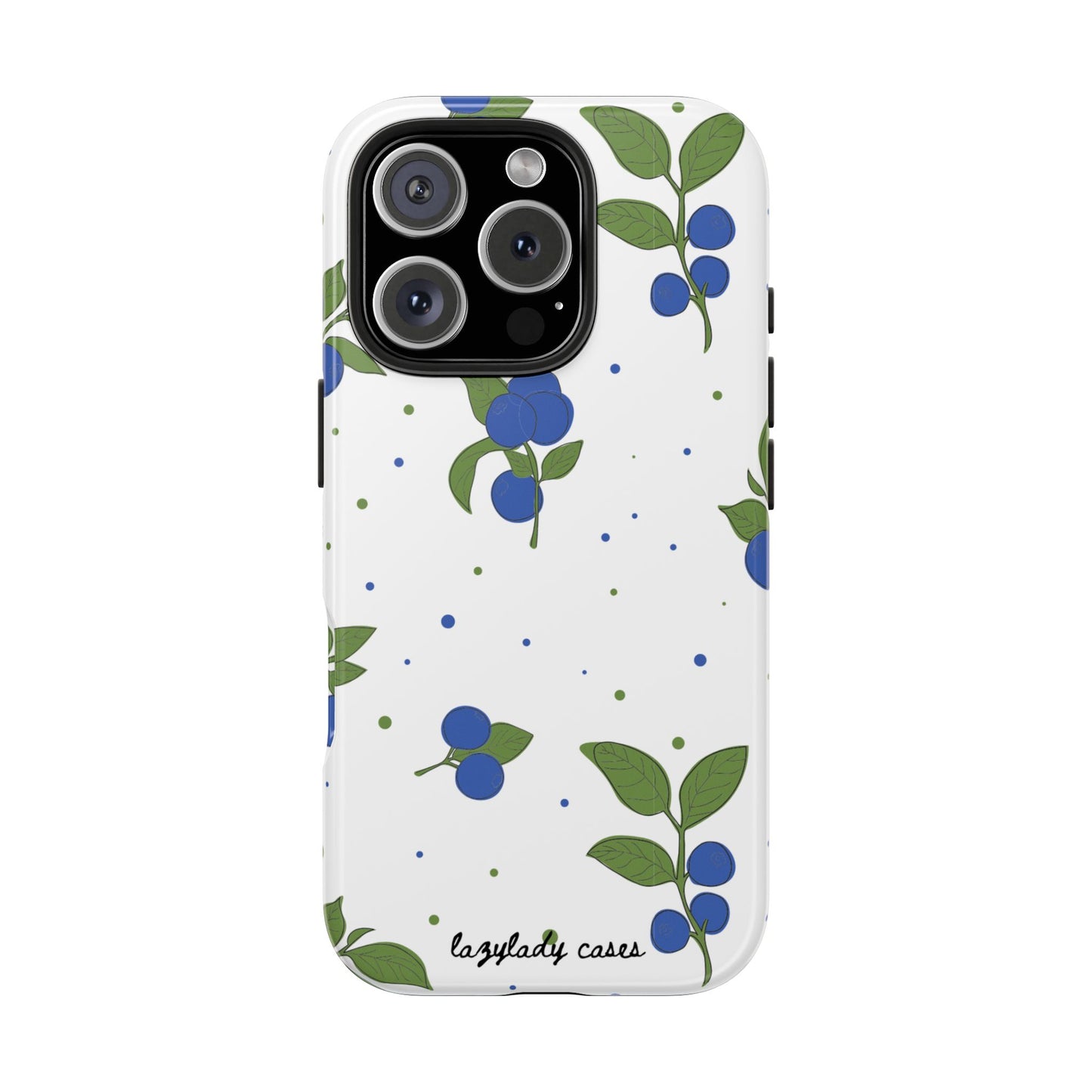 Blueberry Tough Phone Case - Durable Berry Design for Everyday Protection