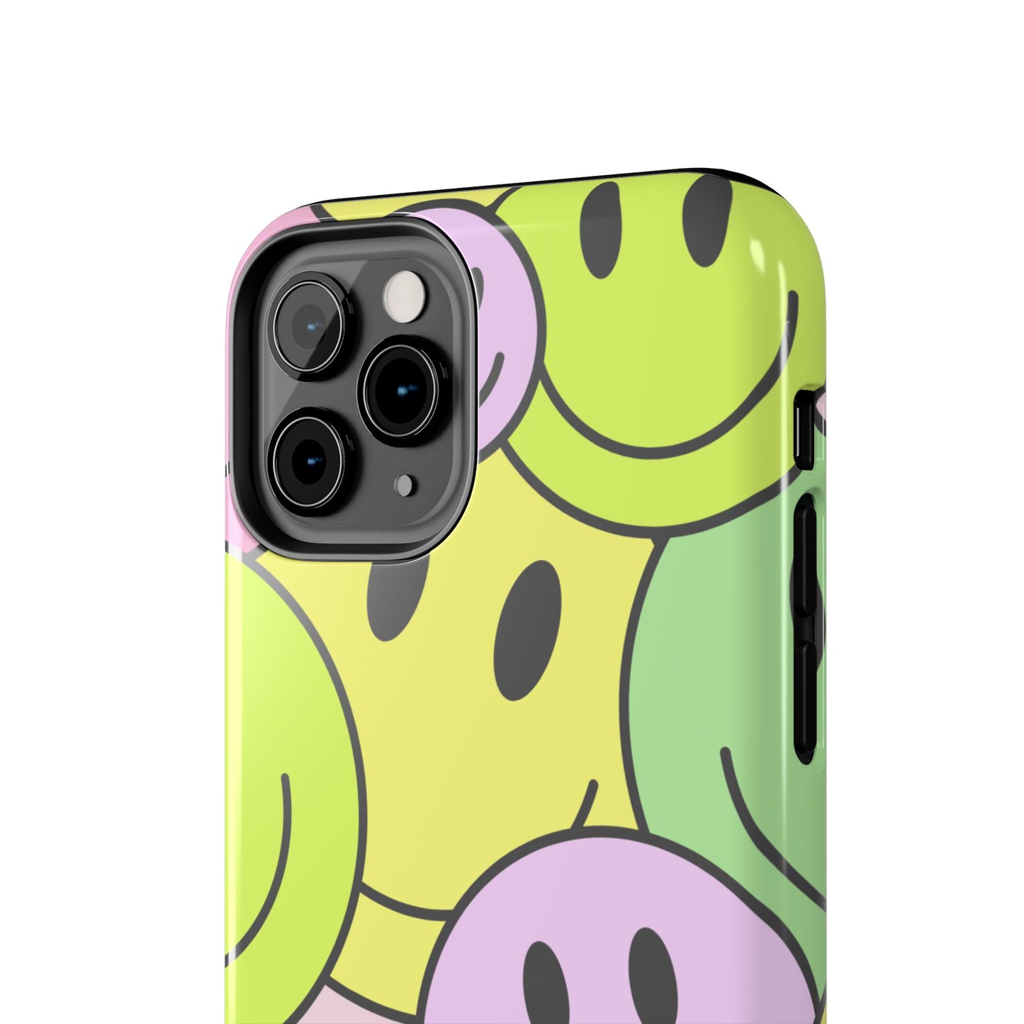 Colorful Smiley Face Tough Phone Case - Fun, Durable Protection for All Ages