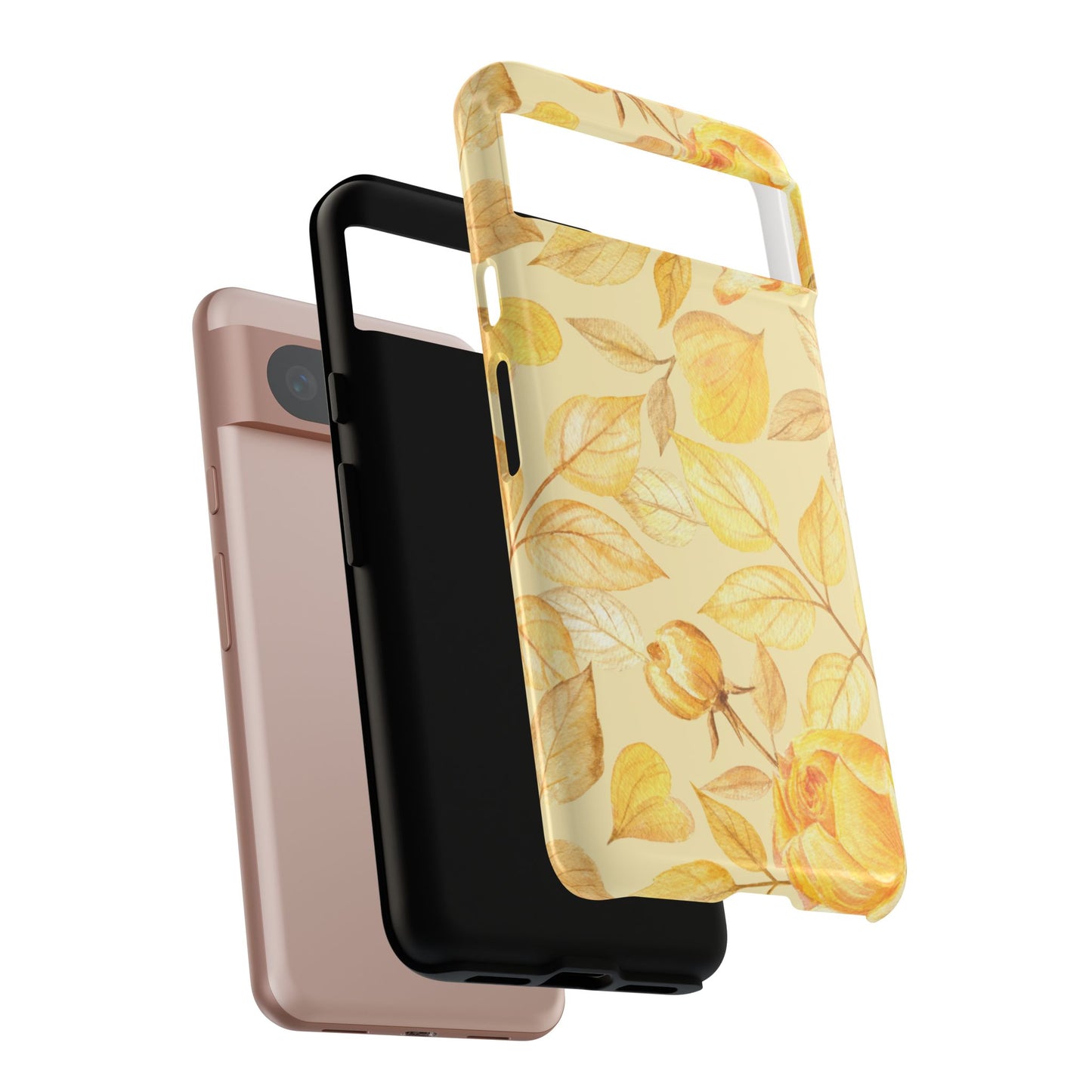 Yellow Dusk Tough Phone Case - Yellow Rose Design
