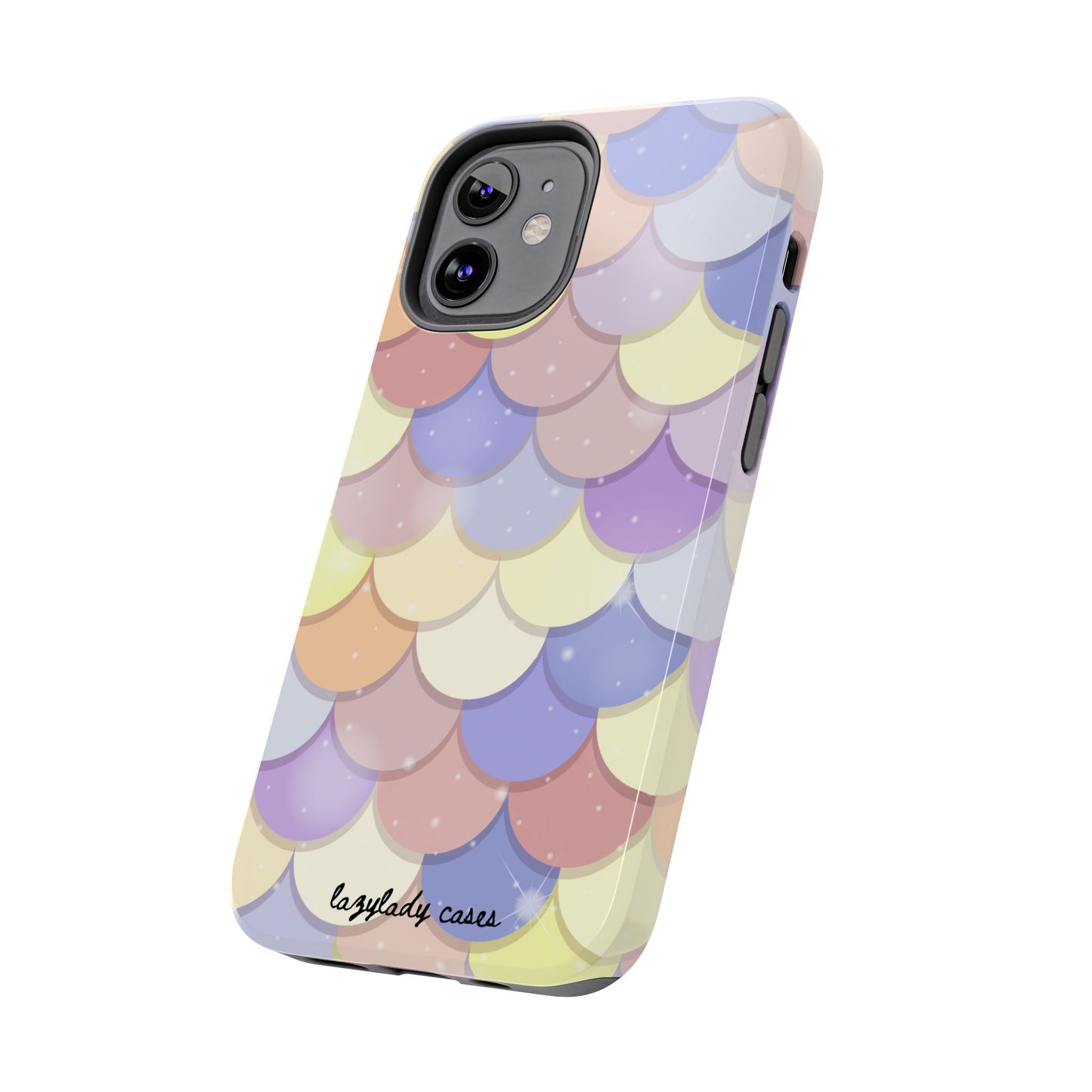 Mermaid Scale Tough Phone Case - Durable Protection with Colorful Design