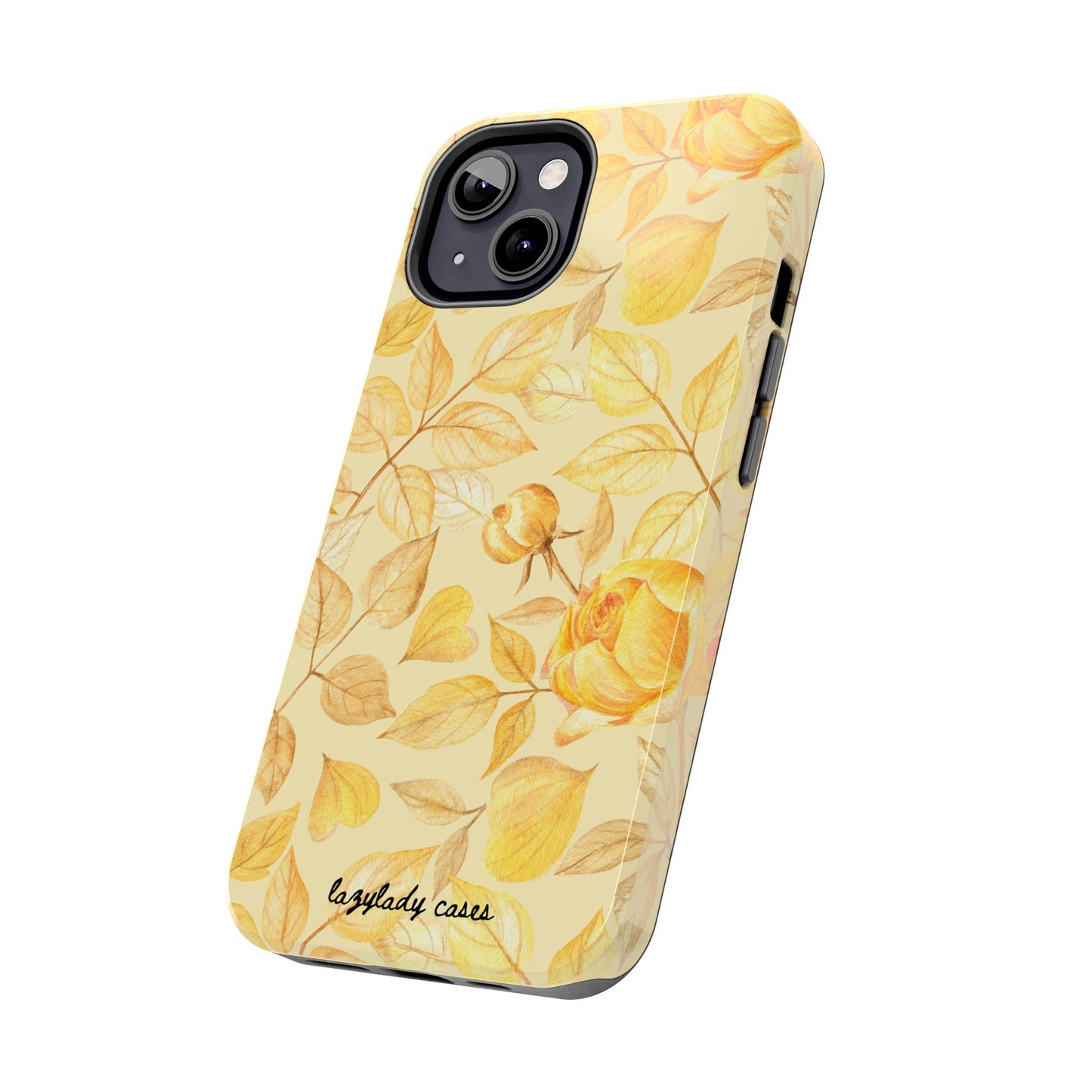 Yellow Dusk Tough Phone Case – Durable Protection with Yellow Roses Design