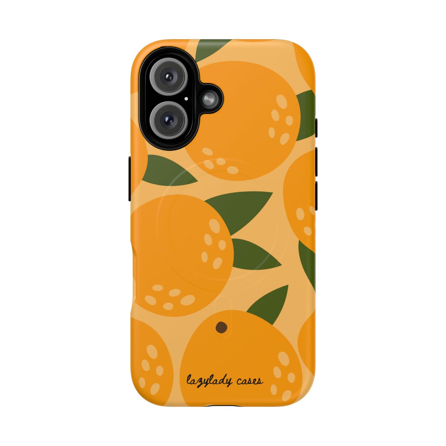 Citrus Orange Phone Case Magnetic Case for iPhone – Vibrant Orange Design