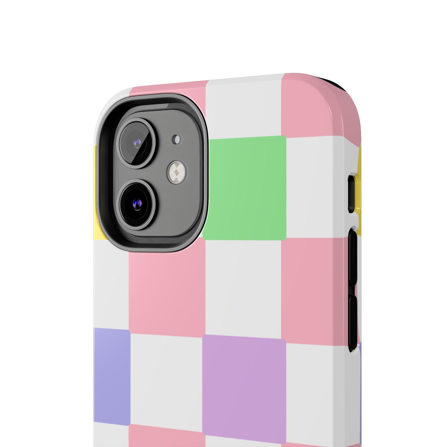Colorful Checkerboard Tough Phone Case – Vibrant & Durable Protection