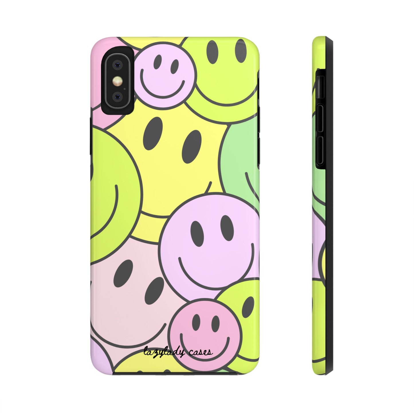 Colorful Smiley Face Tough Phone Case - Fun, Durable Protection for All Ages