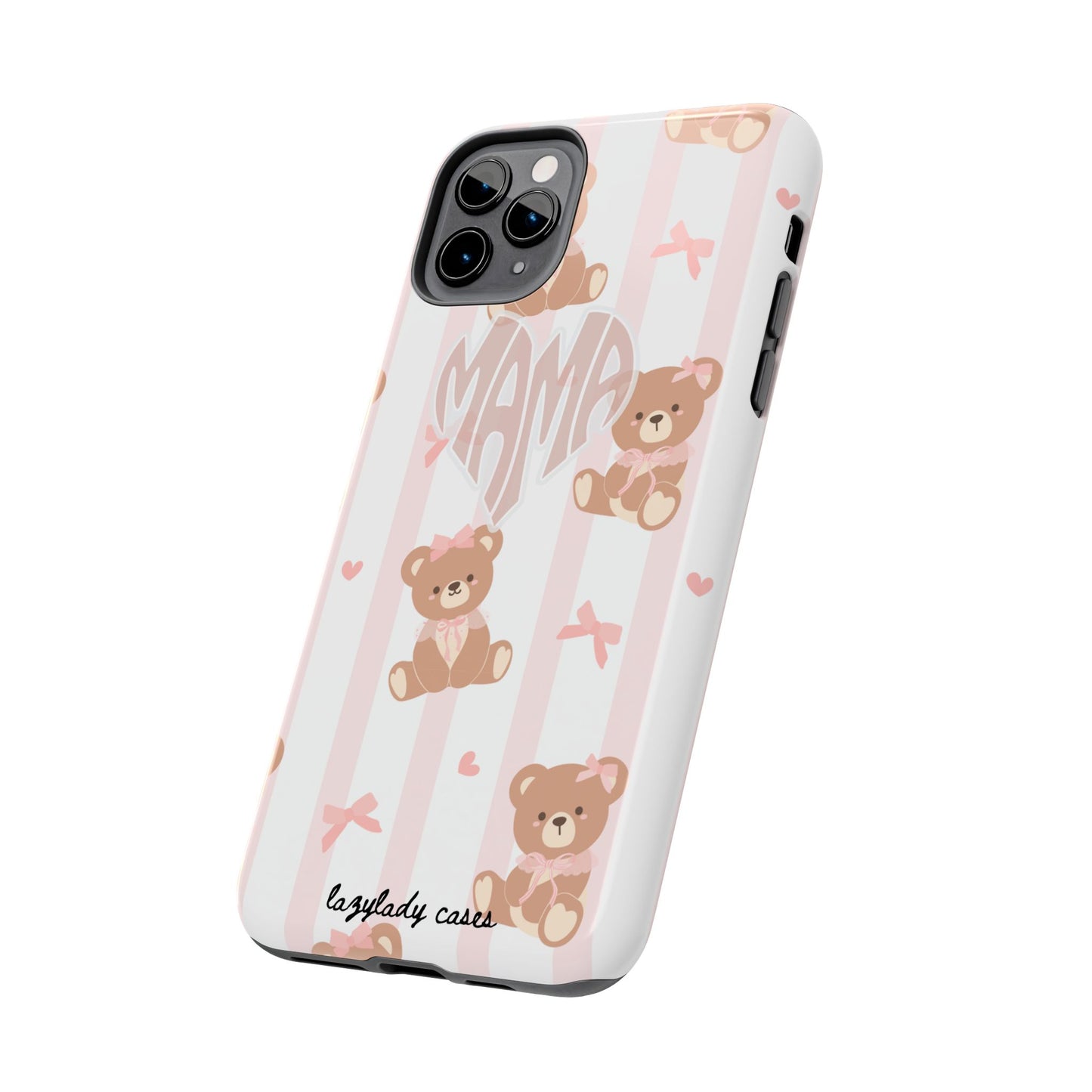 Cute Bear Mama Phone Case - Stylish Tough Case for Moms