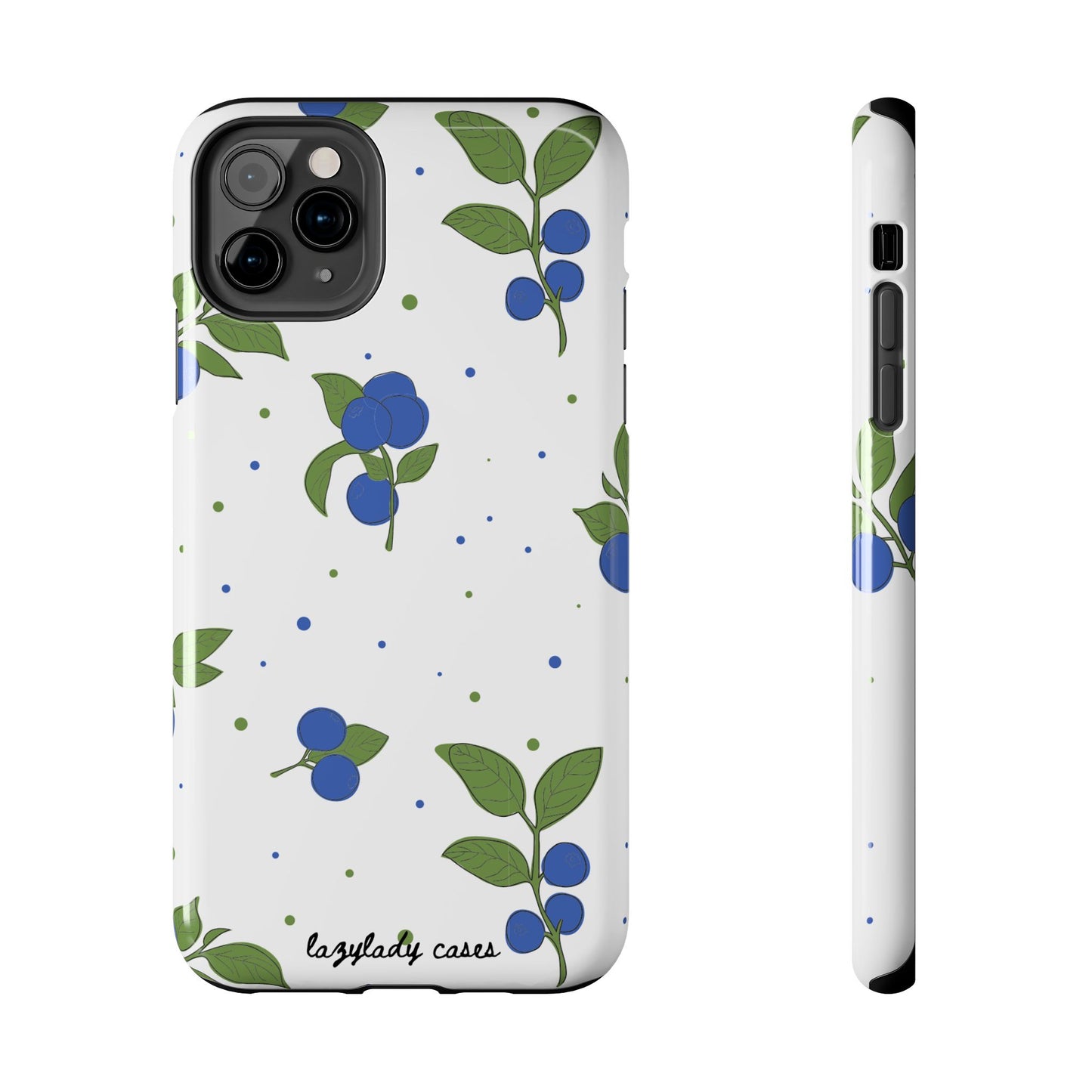 Blueberry Tough Phone Case - Durable Berry Design for Everyday Protection