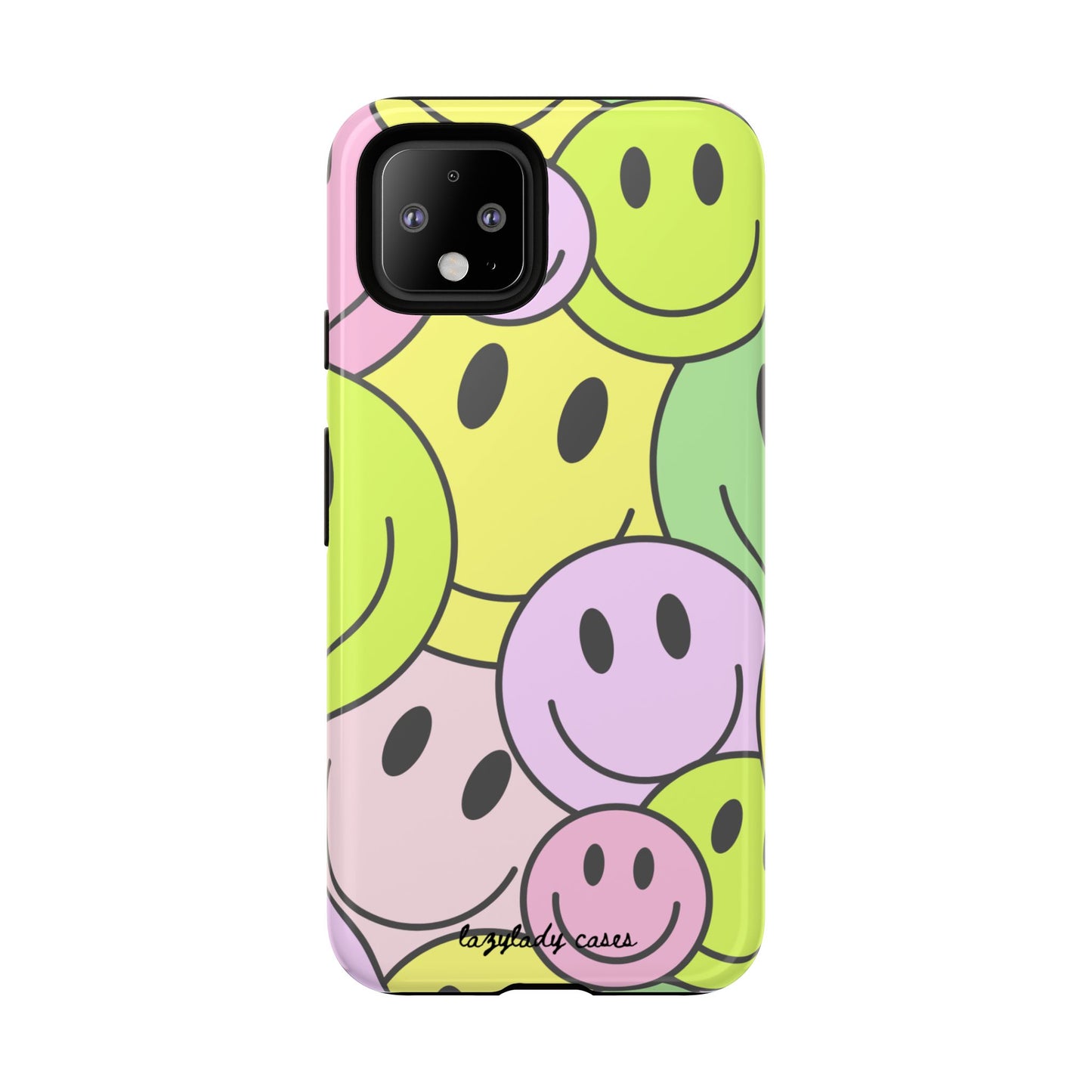 Colorful Smile Face Phone Case - Tough Protection & Fun Design