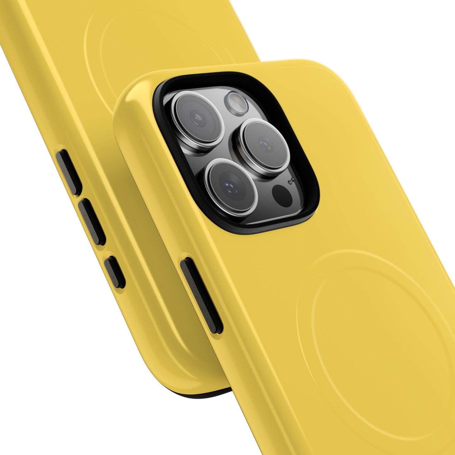 Vibrant Yellow Tough Magnetic Phone Case - Durable Protection & Stylish Design
