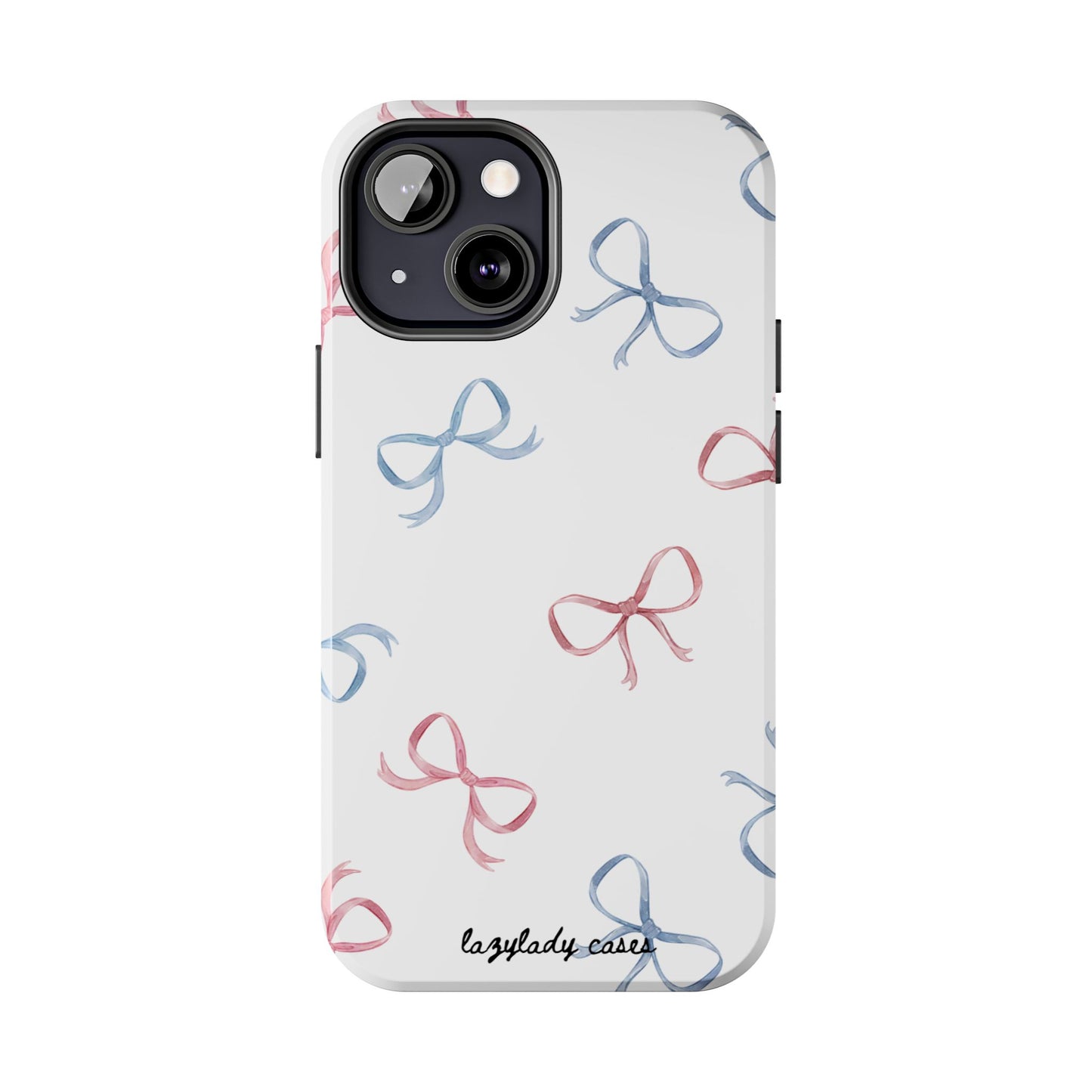 Chic Bow Pattern Tough Phone Case | Stylish Protection for Your Device