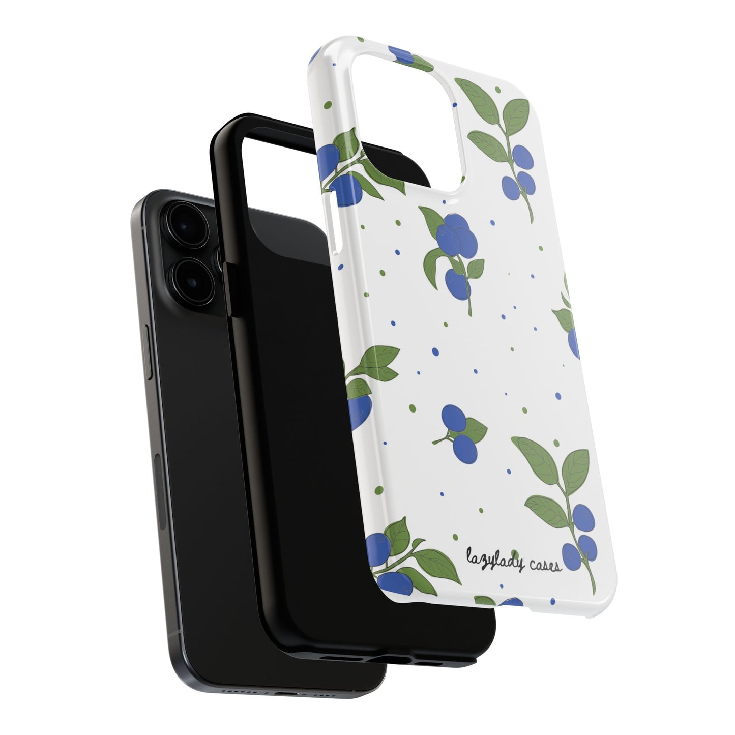 Blueberry Tough Phone Case - Durable Berry Design for Everyday Protection