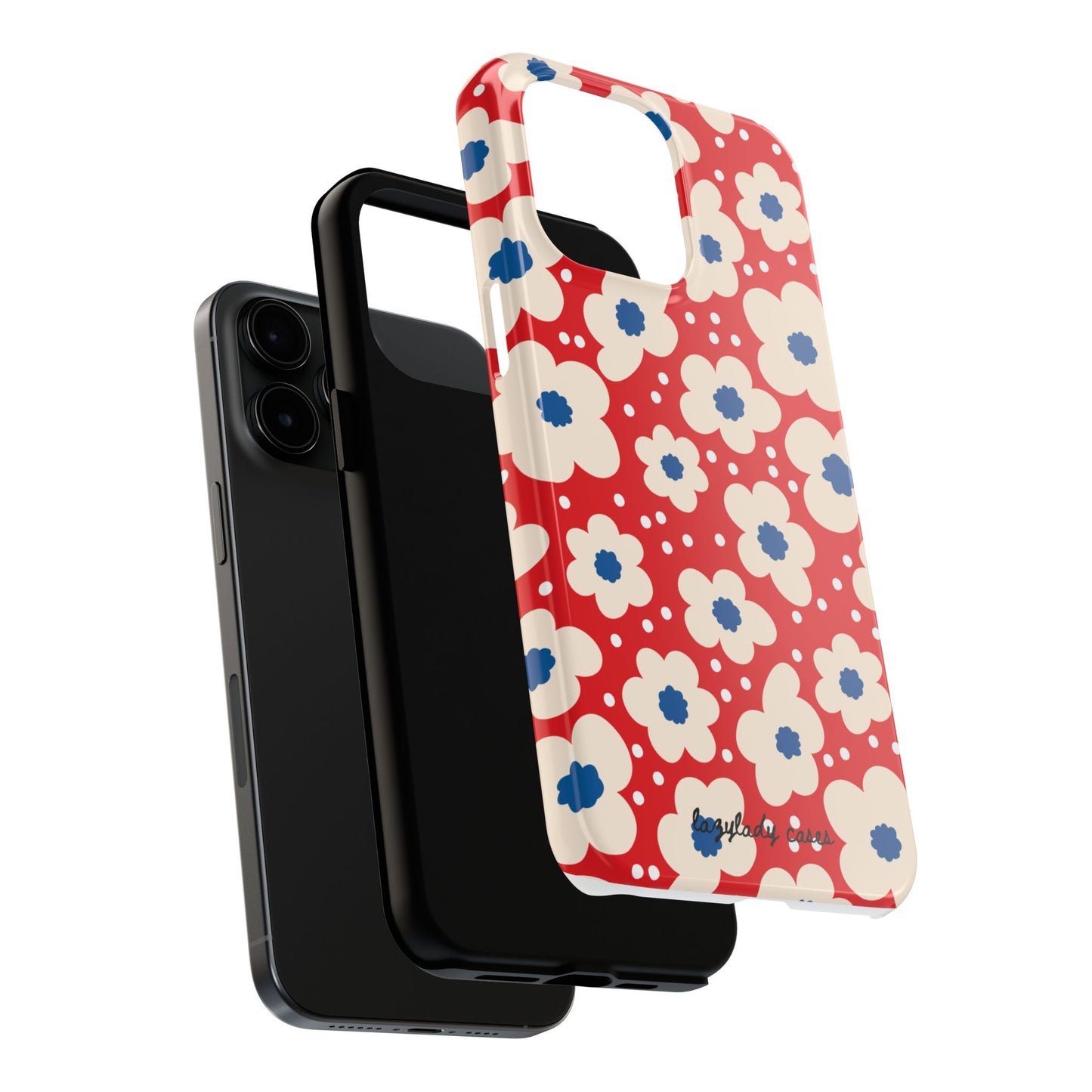Blossom Floral Tough Phone Case - Durable Protection with Vintage Charm
