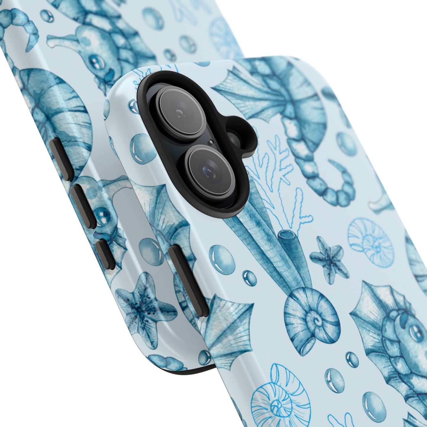 Coastal Seahorse Phone Case - Tough Protection with Beach Vibe