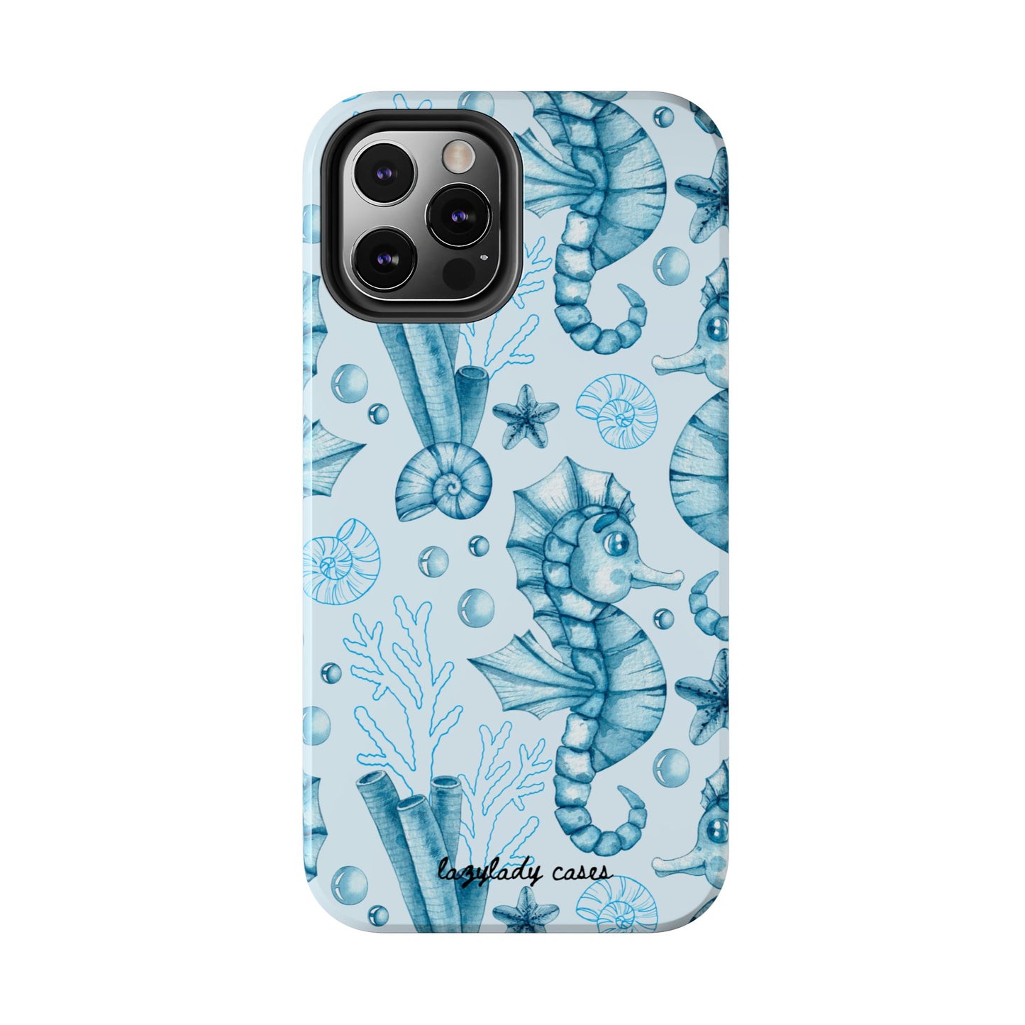 Coastal Seahorse Phone Case - Tough Protection with Beach Vibe