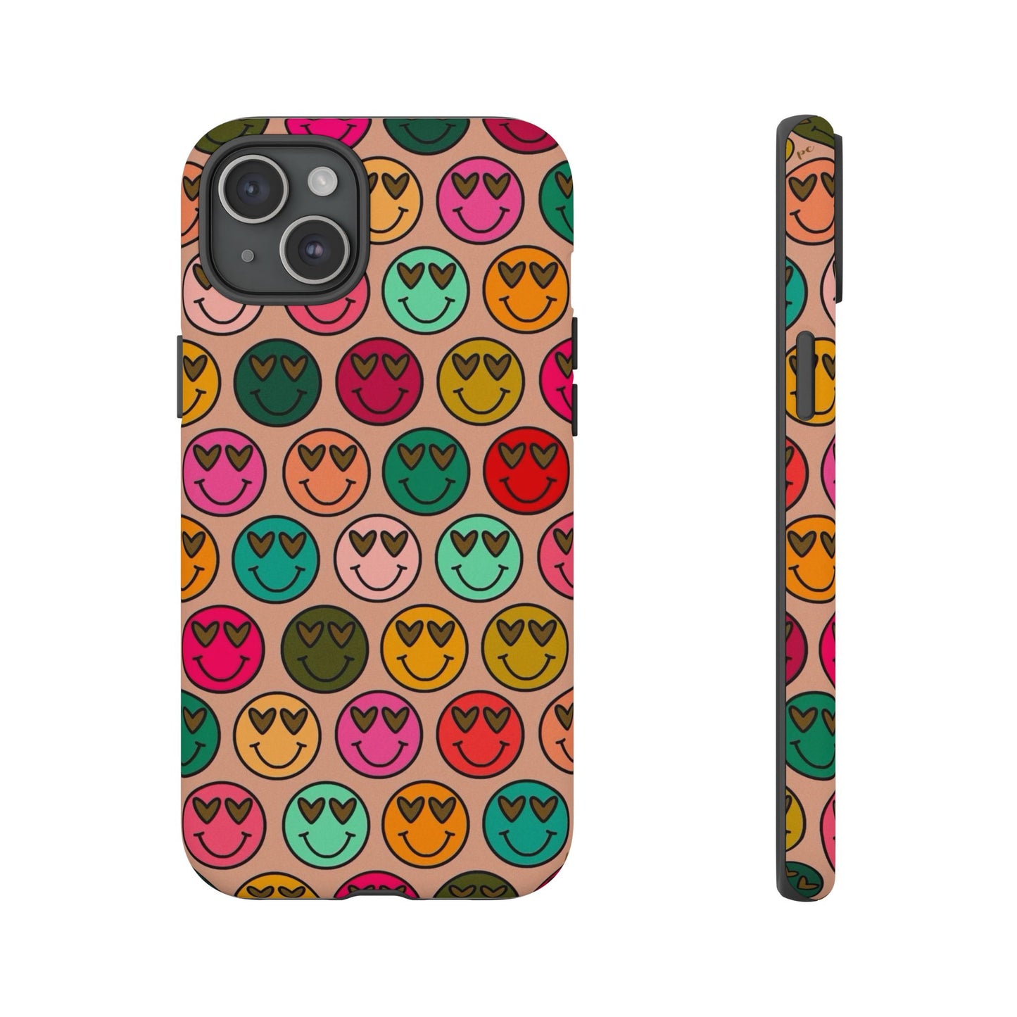 Colorful Smiley Phone Case | Tough Cases, Cute Phone Cover, Happy Vibes, Gift for Friends, Fun Phone Accessory